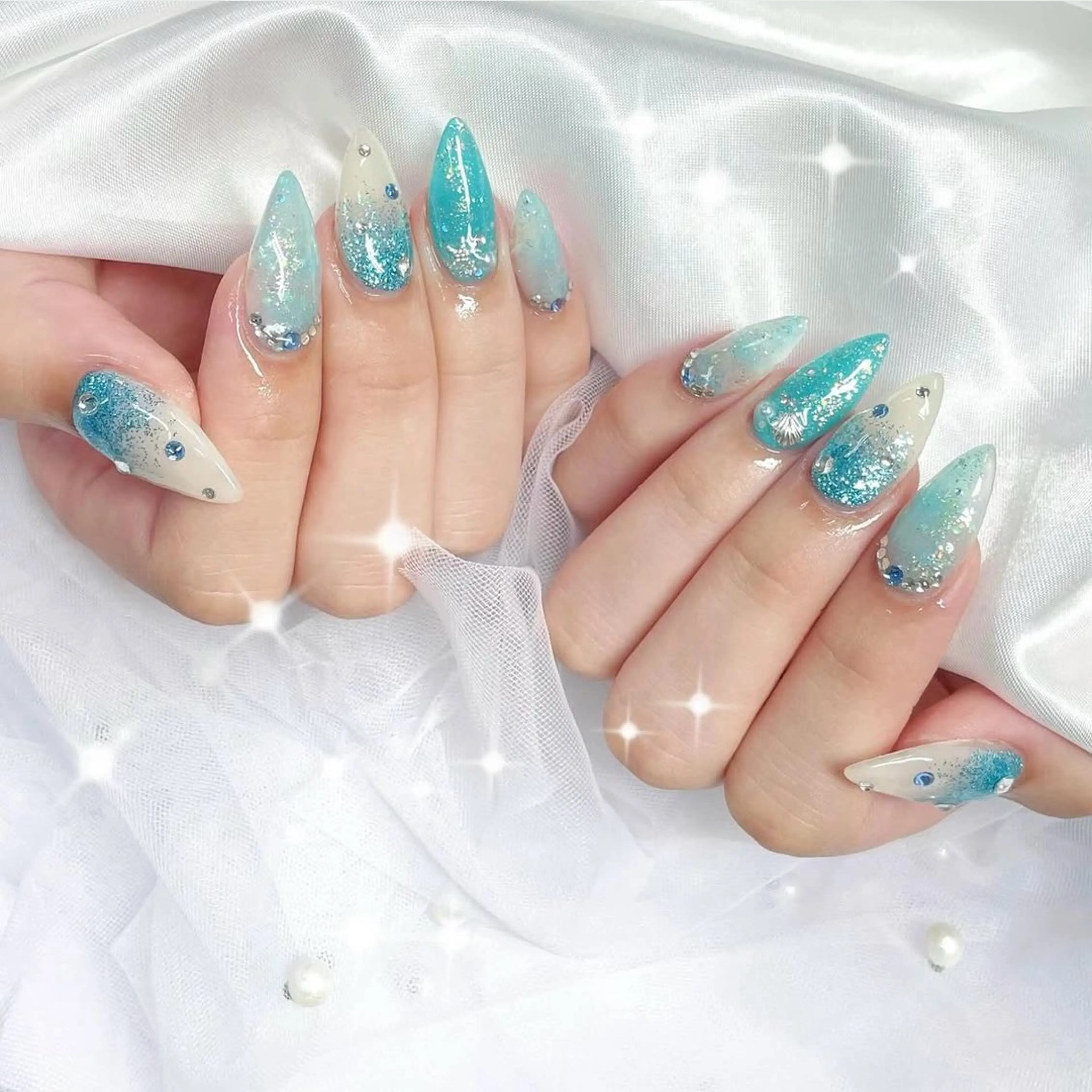 ネイル misaki 🩰‎🤍🎀のネイルデザイン