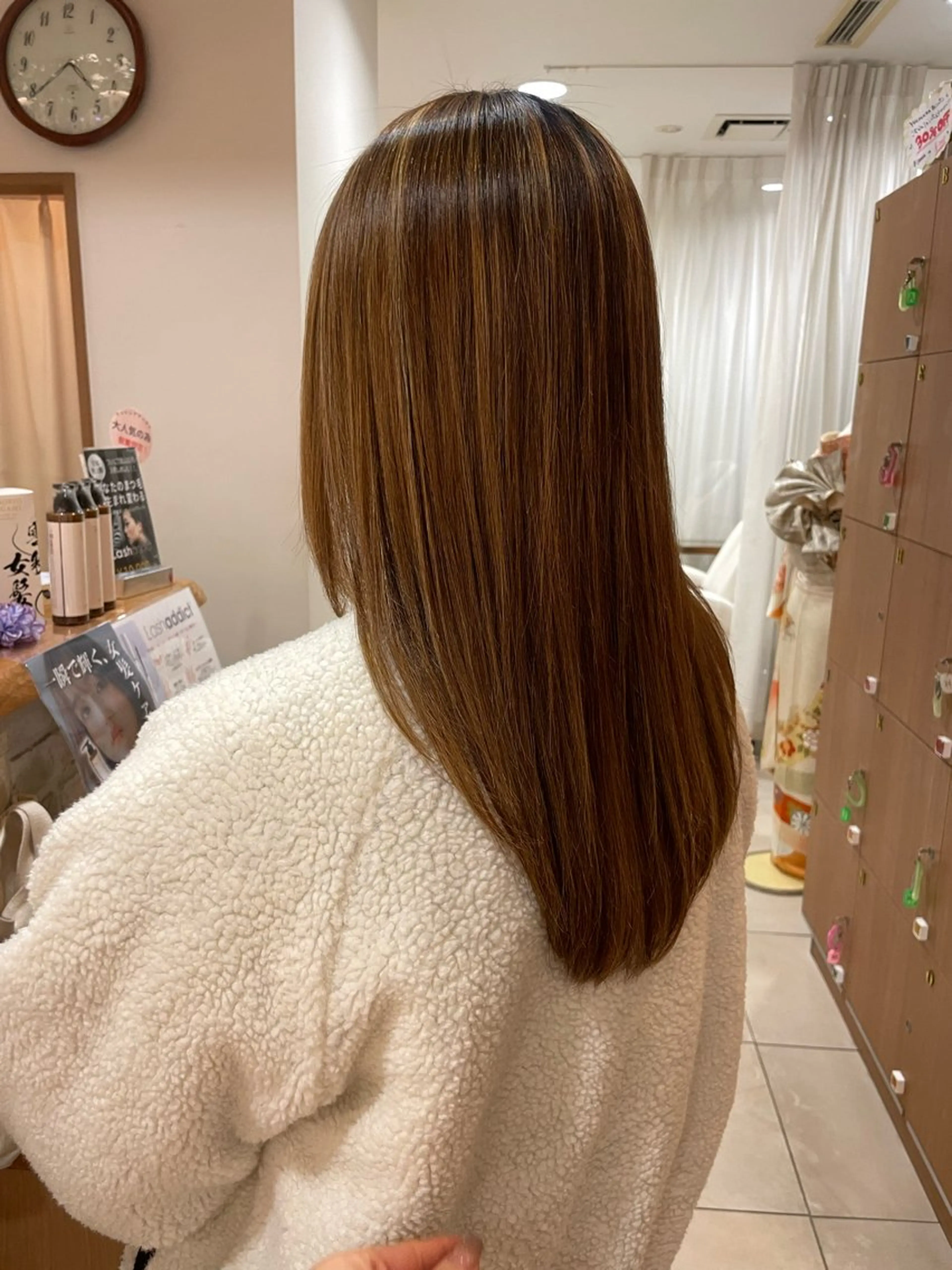 ロング カラー ハイライトカラー ハイライト 髪質改善 トリートメント 小鹿理紗 和光市のヘアスタイル