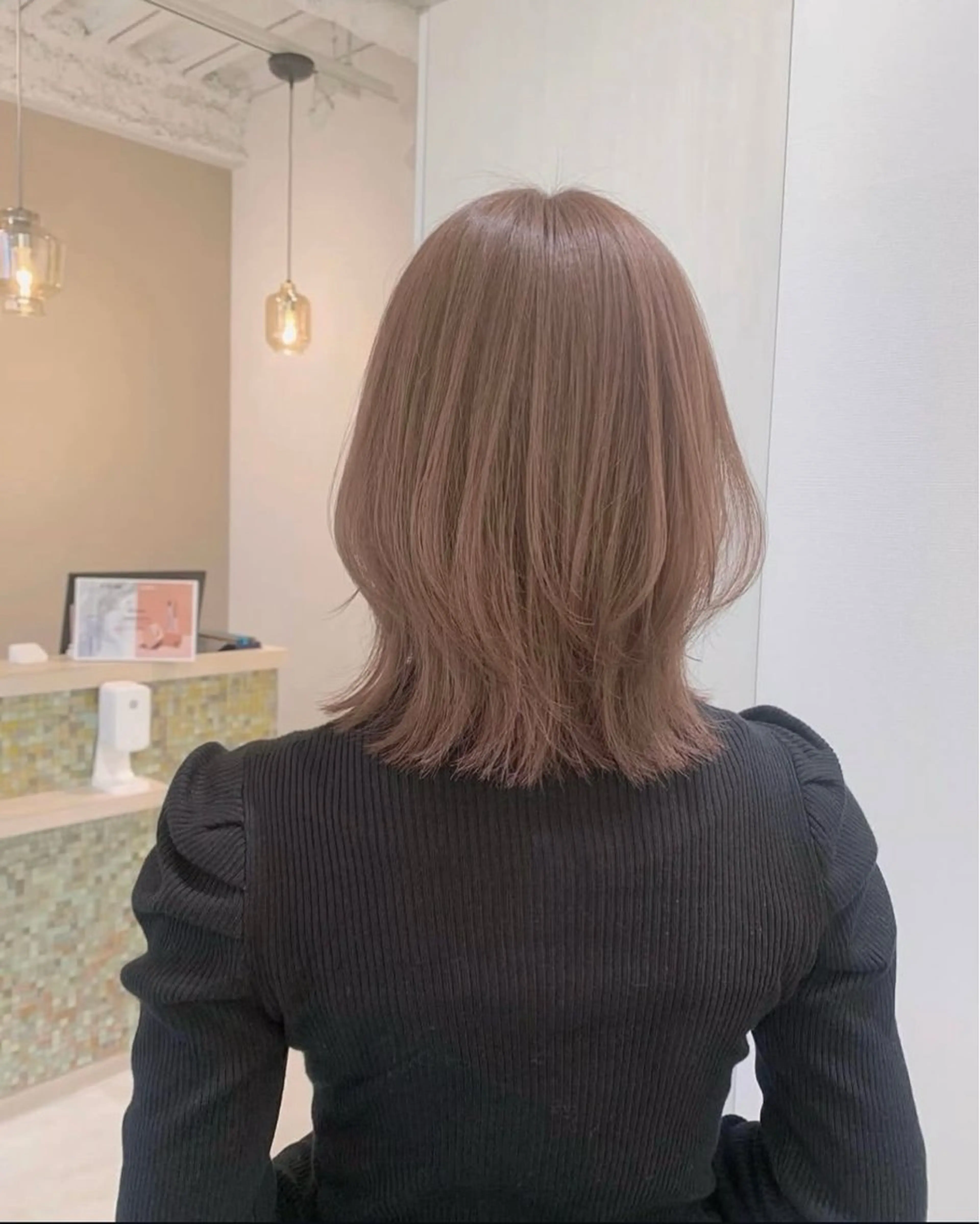 ミディアム 山田 優香のヘアスタイル