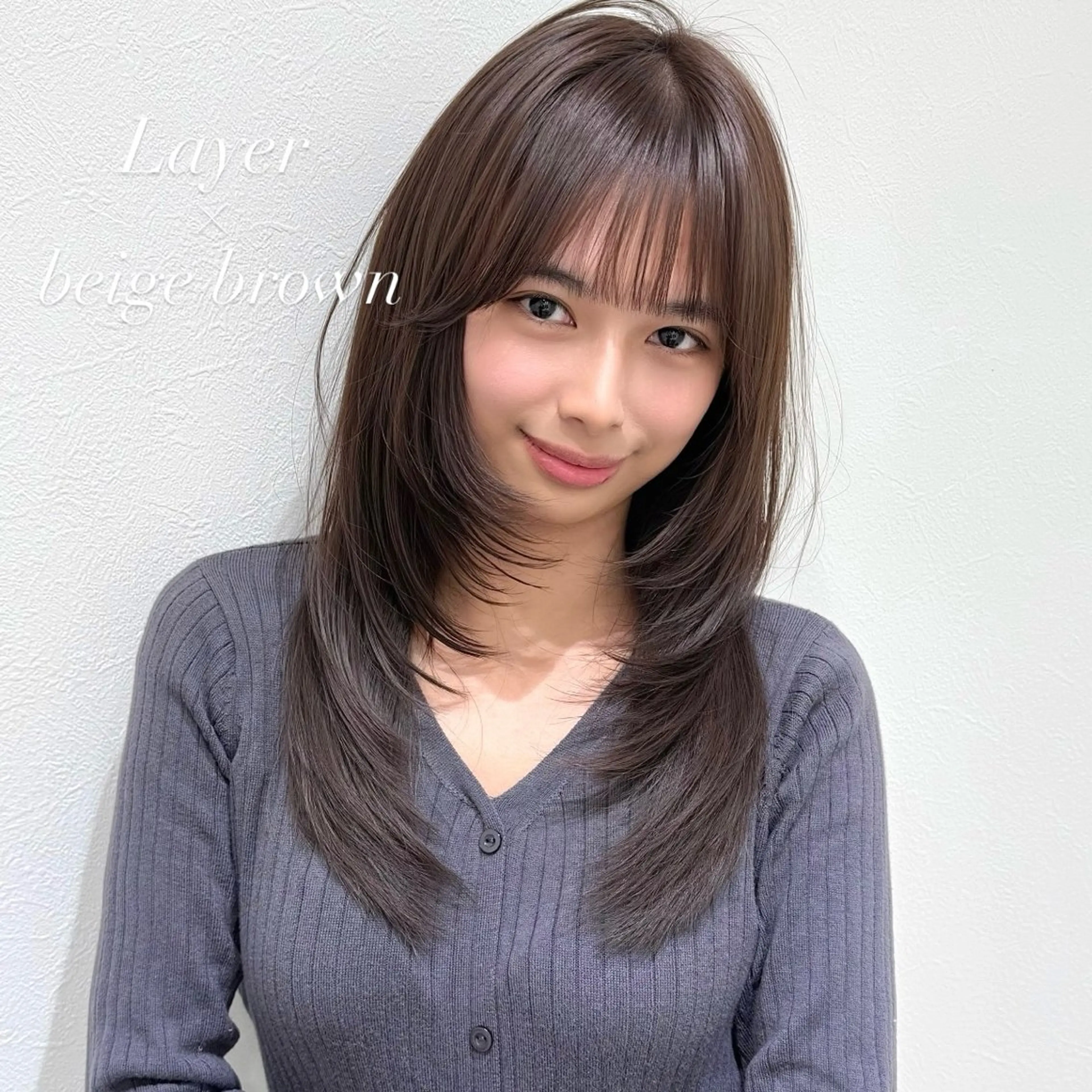 セミロング 韓国𝐻𝑎𝑖𝑟 🇰🇷🖤ハラのヘアスタイル