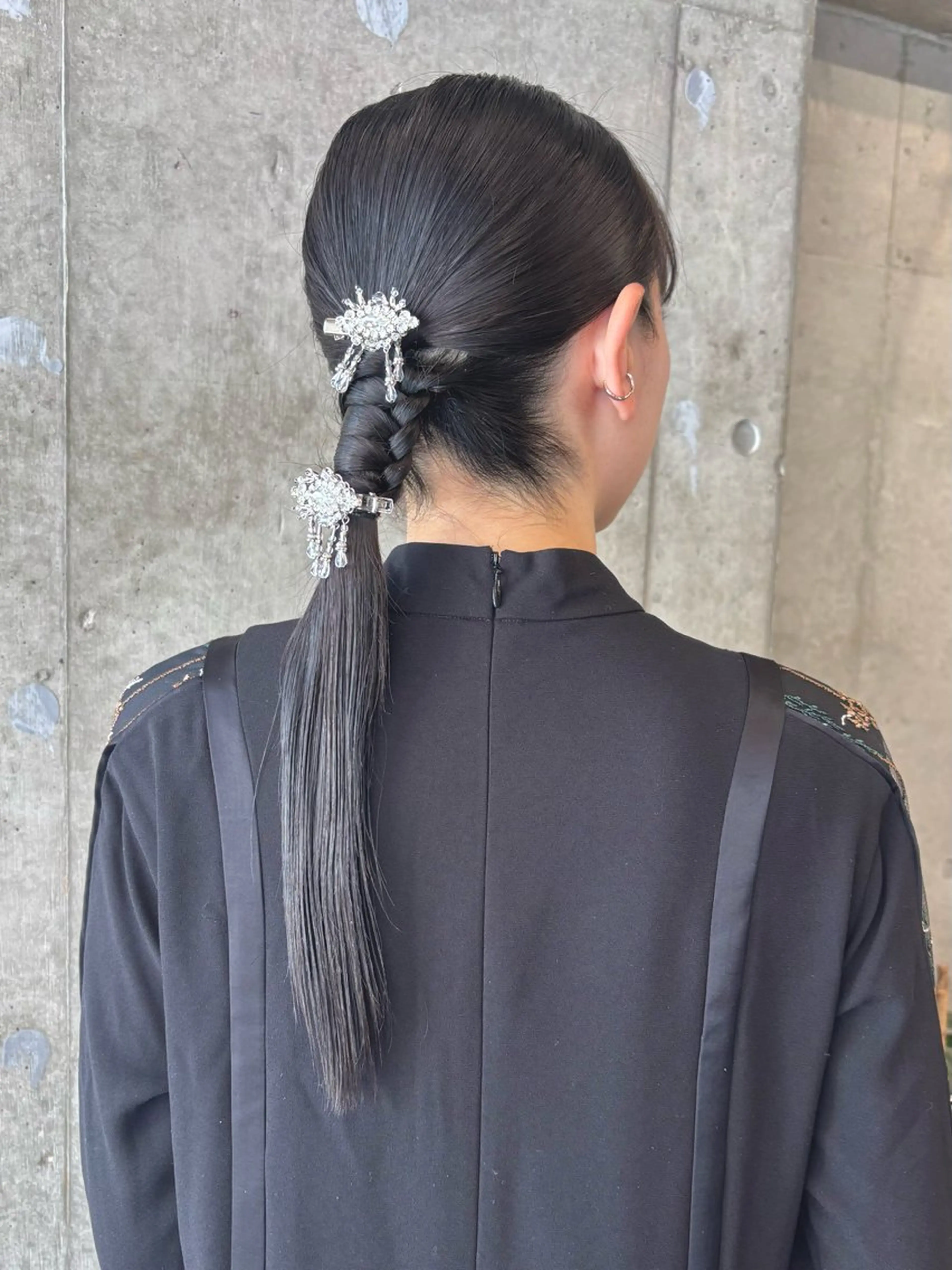 ロング ヘアアレンジ ヘアセット 井上 唯のヘアスタイル