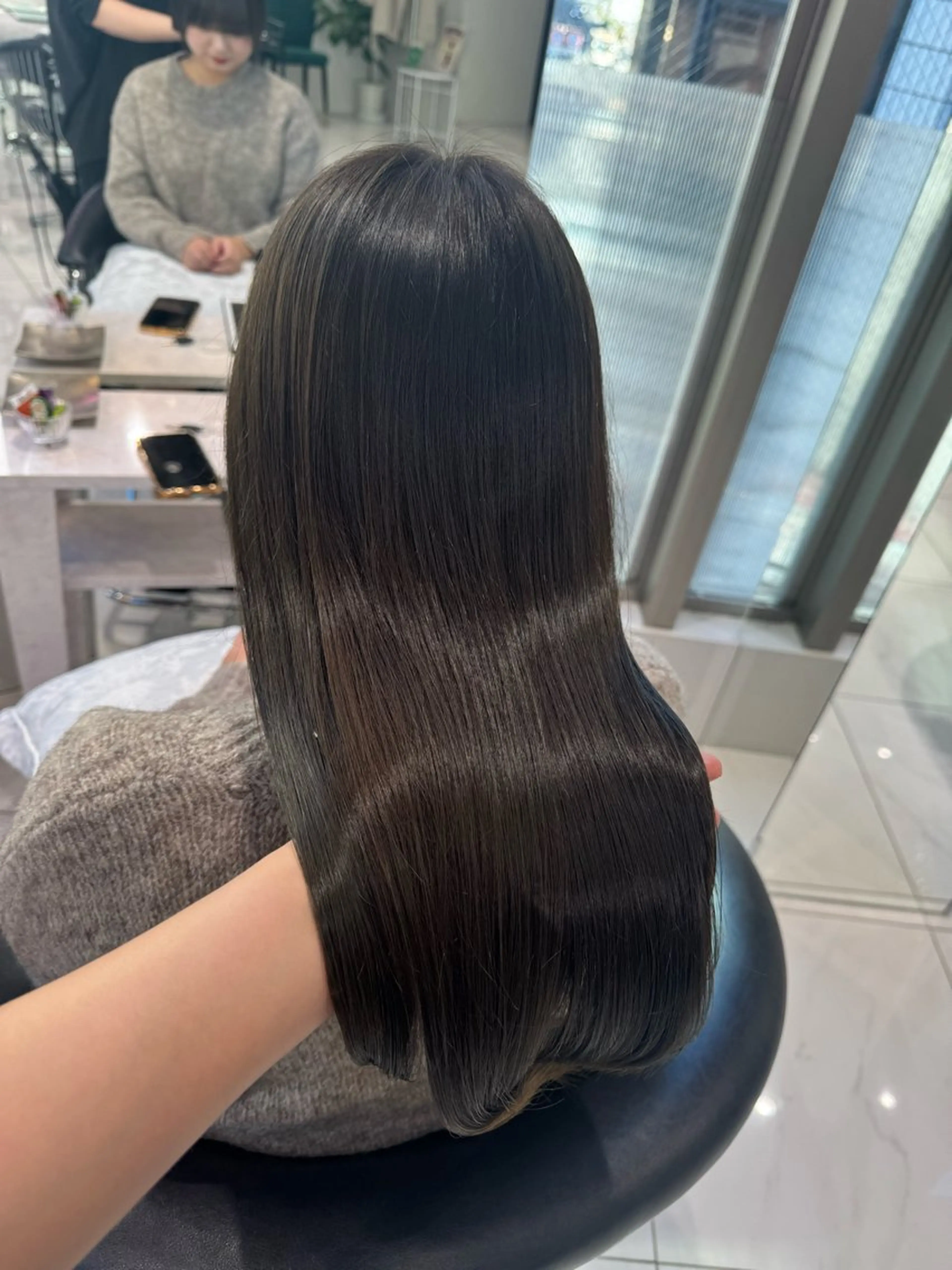 セミロング Rin/寒色系カラー 🦋/うる艶ヘア🫧のヘアスタイル