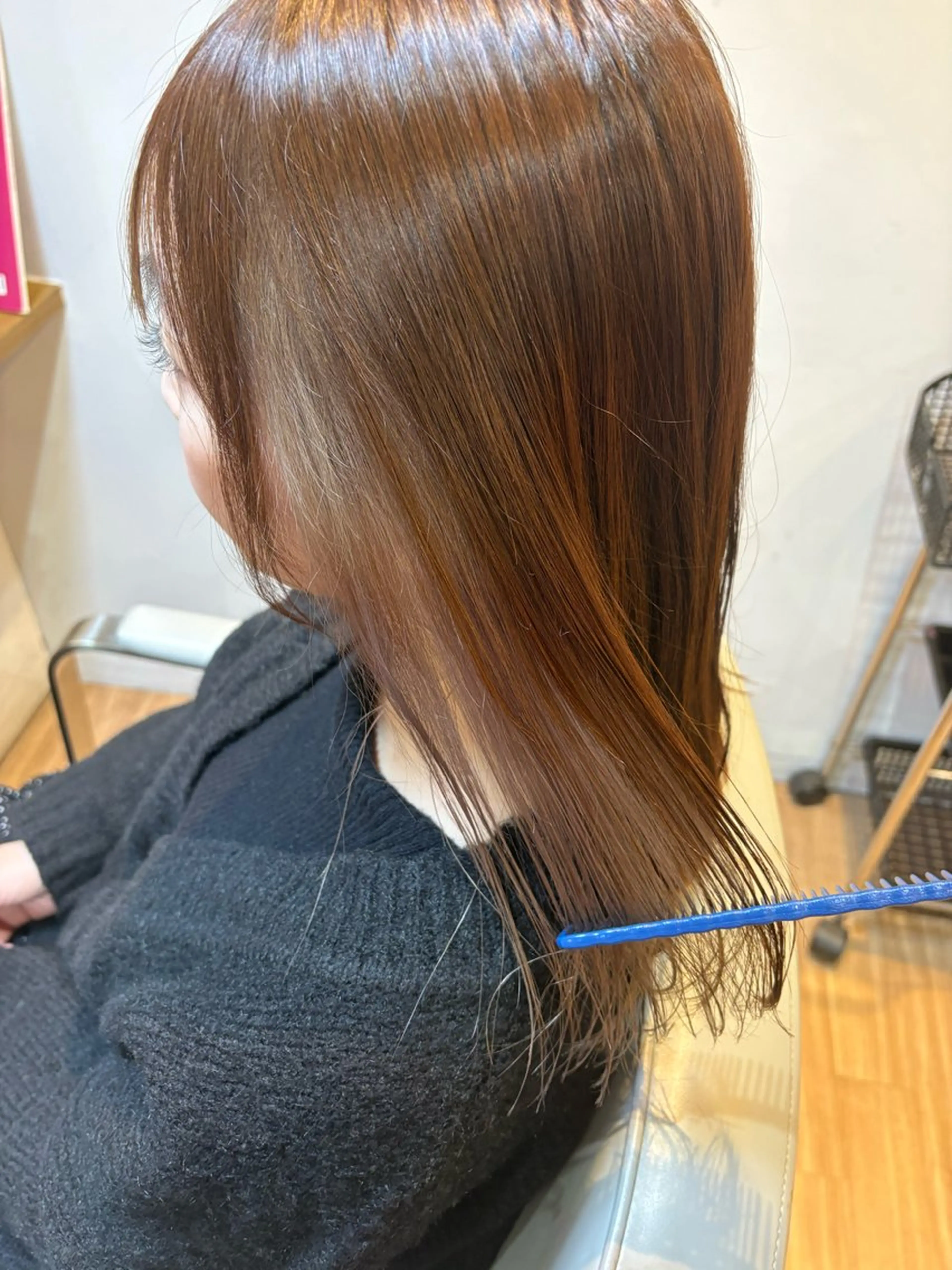 カラー ヘアカラー 韓国ヘアー🇰🇷 MIWAのヘアスタイル