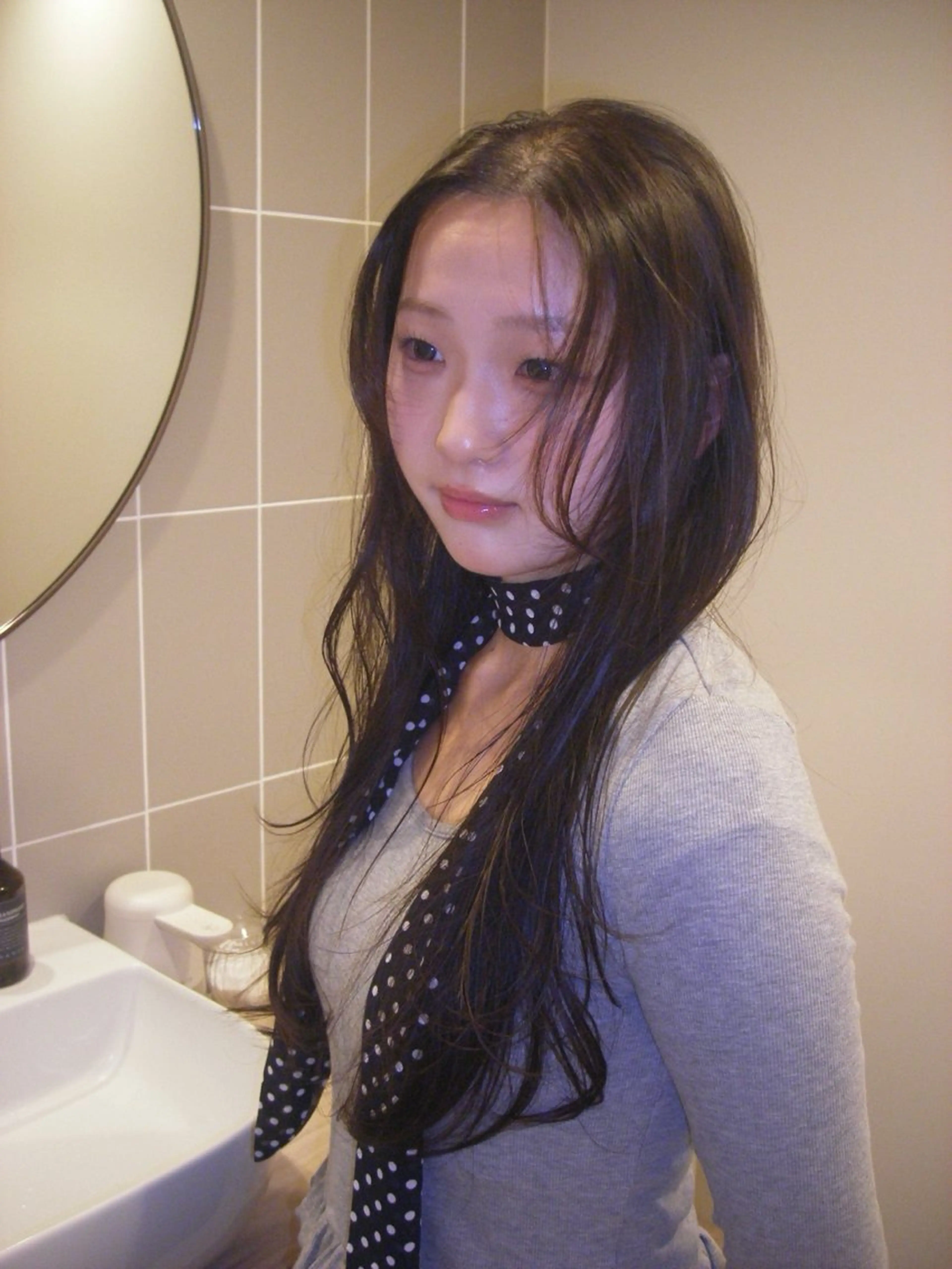 セミロング 山本 あのんのヘアスタイル