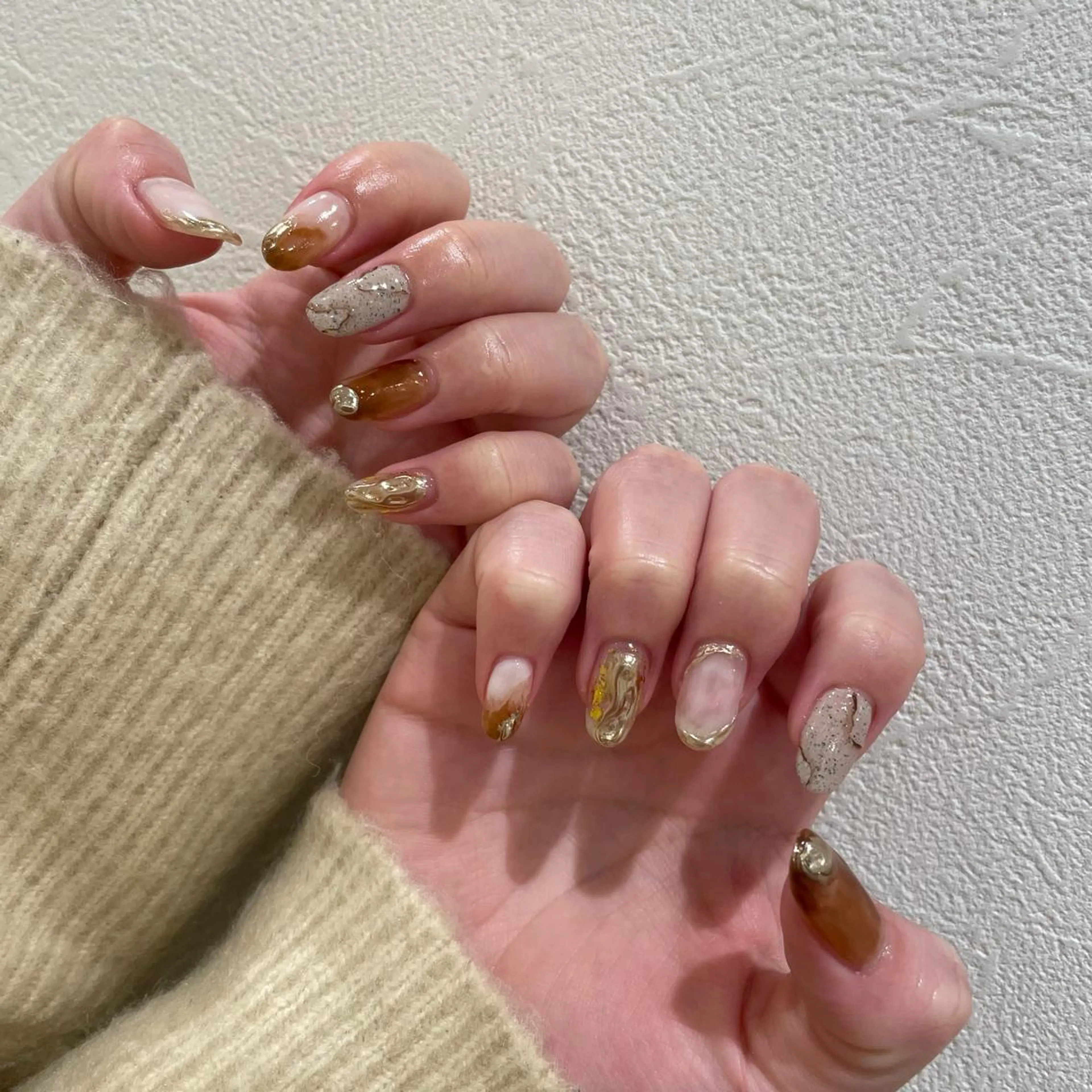 ネイル ニュアンスネイル ハンドネイル MIUNail YUMIのネイルデザイン