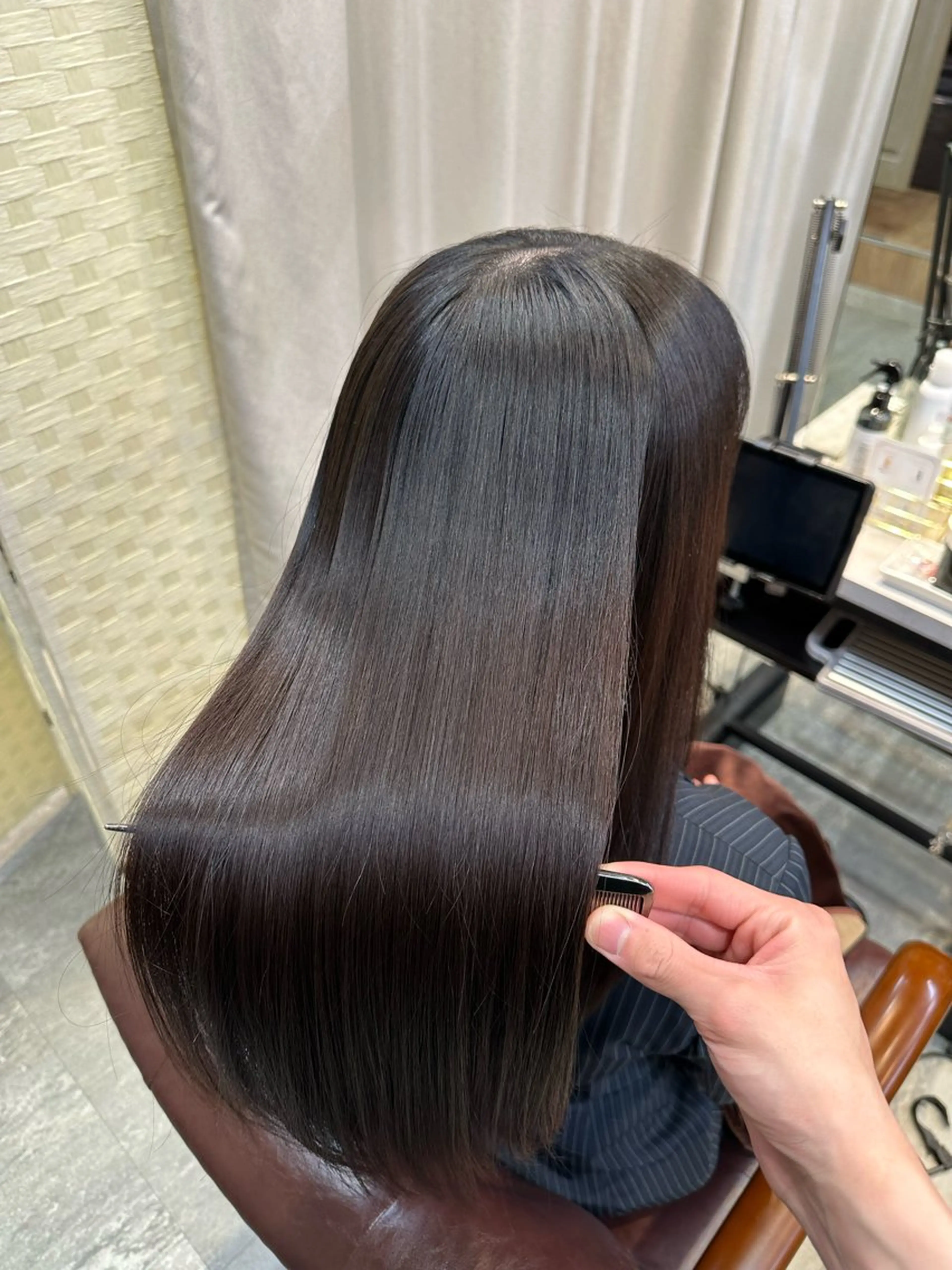 ロング 縮毛矯正 縮毛矯正 トリートメント ヘッドスパ メンズ/ブリーチ 古賀歩のヘアスタイル
