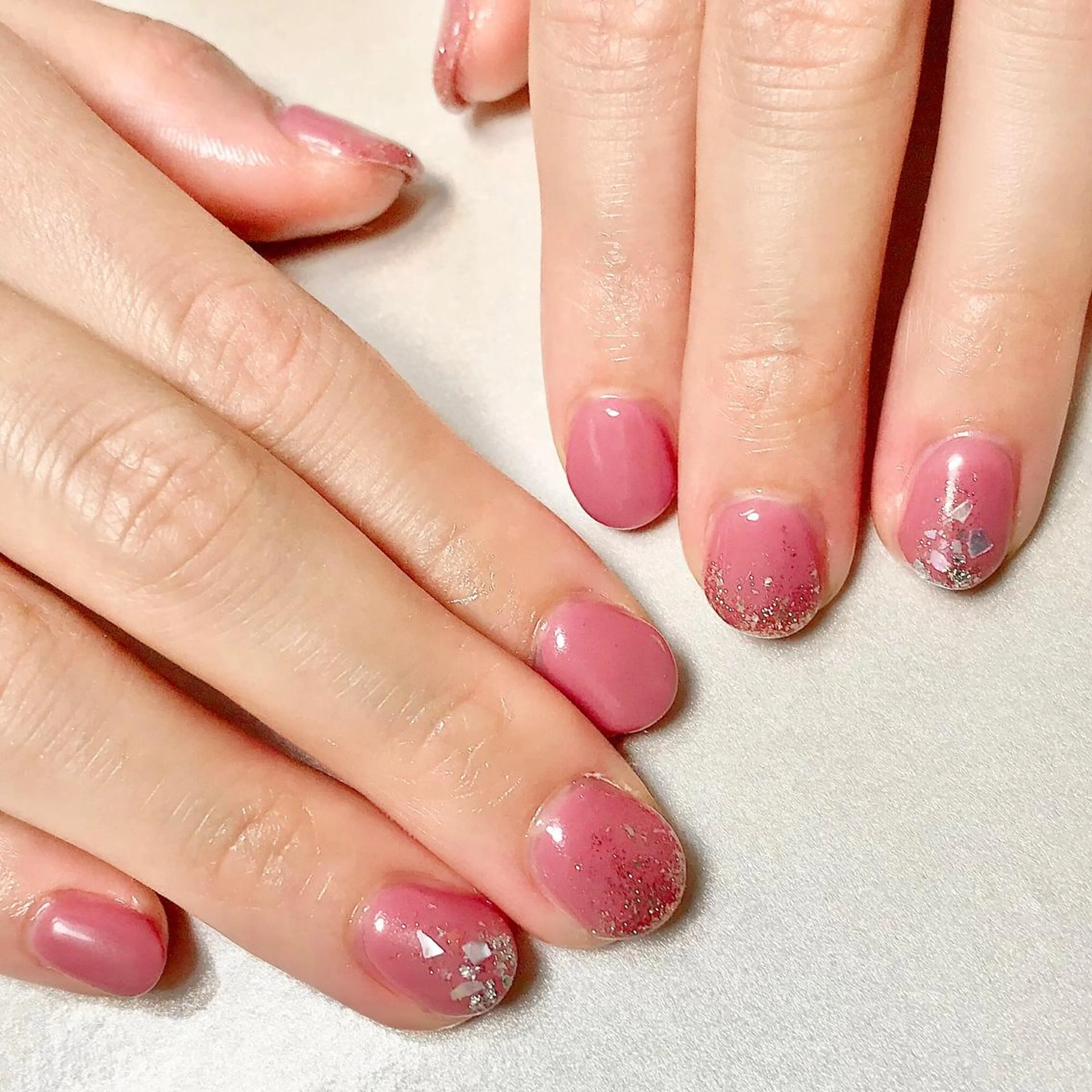 ネイル フットネイル ラメ(グリッター) ラメグラデーション ワンカラーネイル kikinail 溝の口のネイルデザイン