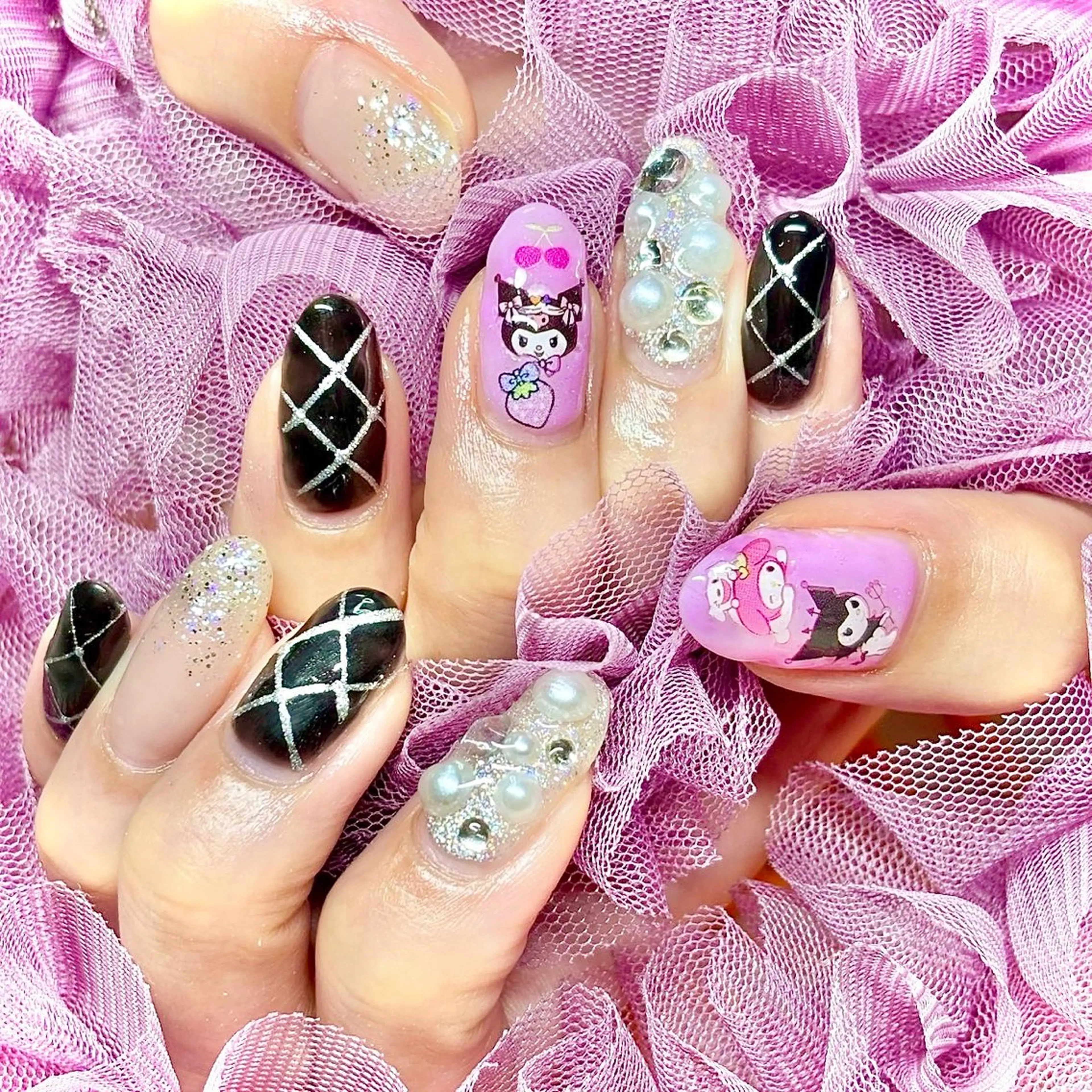 ネイル 韓国ネイル 夏ネイル ワンホンネイル miminon 自宅ネイルサロンのネイルデザイン