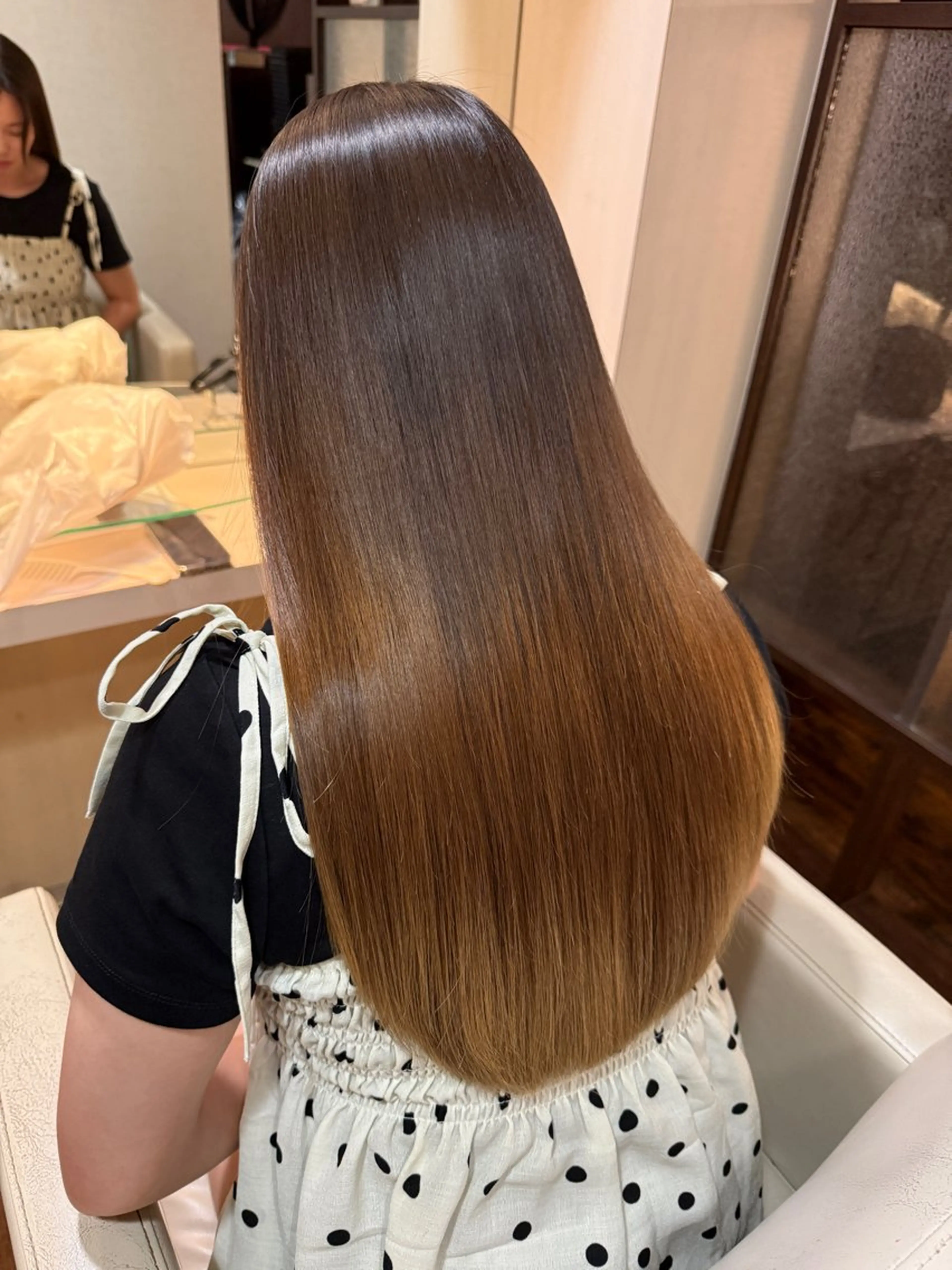 ロング 髪質改善 縮毛矯正 トリートメント 阿部 祥大のヘアスタイル