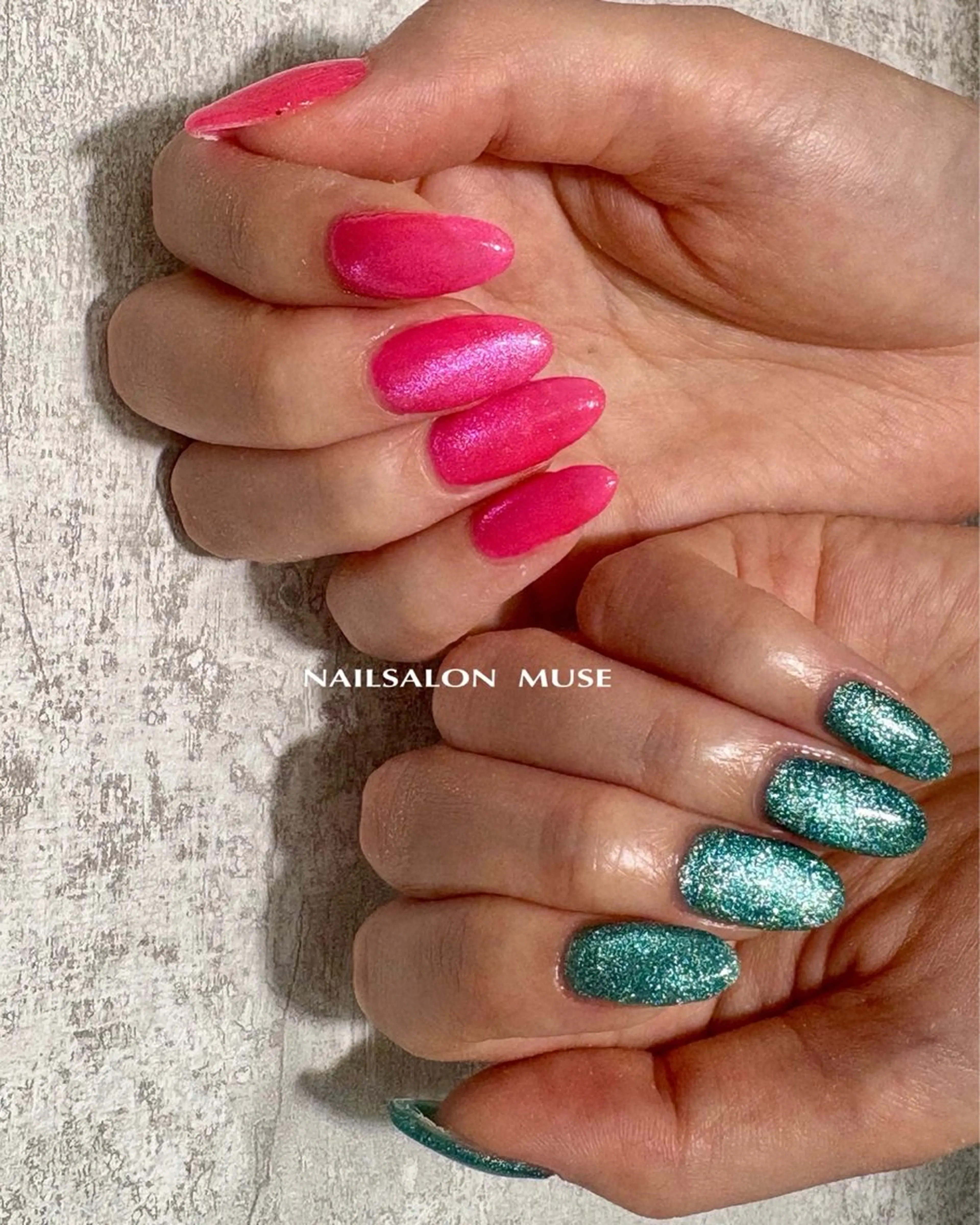 ネイル ジェルネイル マグネットネイル ワンカラーネイル パラジェル ハンドネイル Nail Salon MUSE    Aiのネイルデザイン