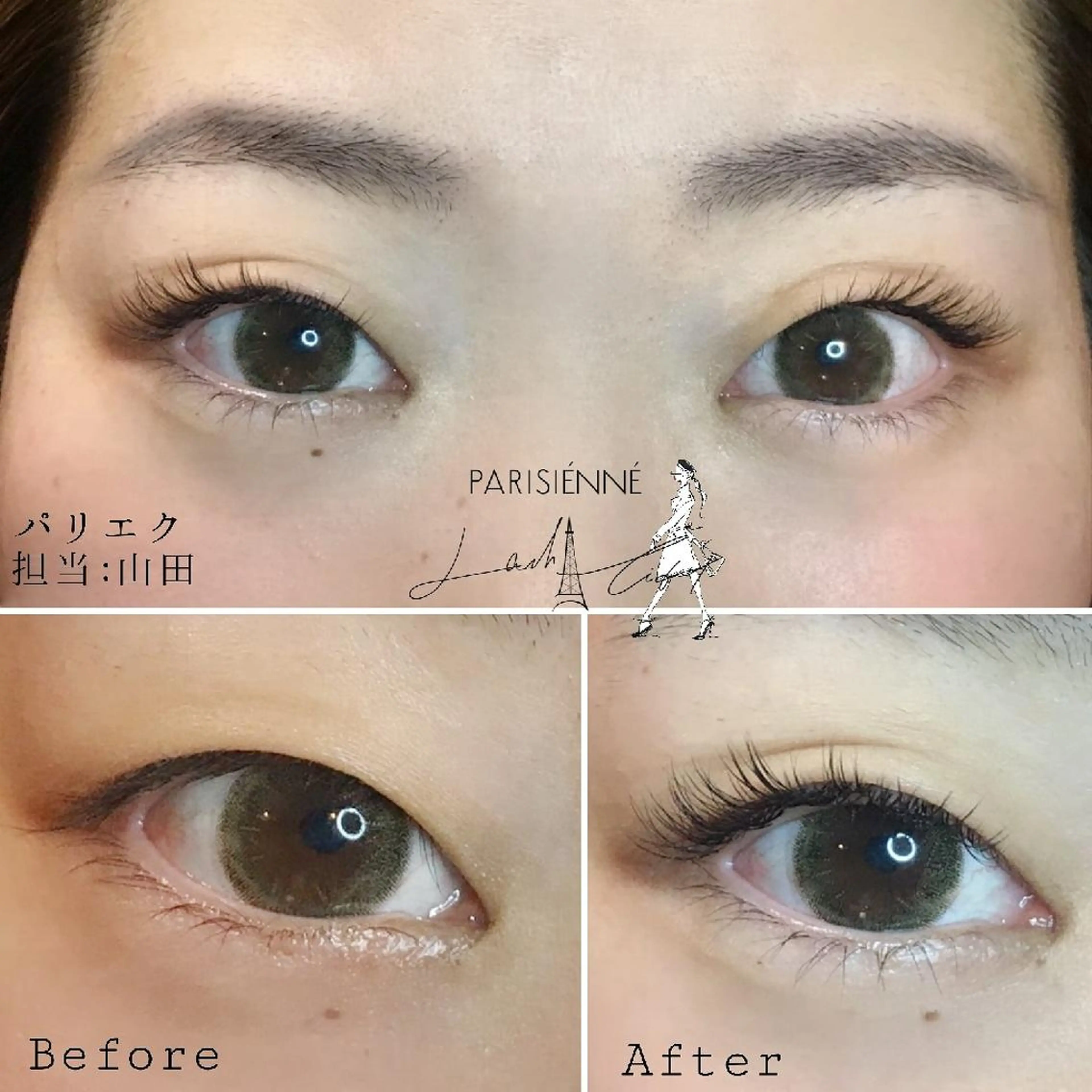 マツエク・マツパ パリジェンヌラッシュリフト M SAORIのマツエク・マツパデザイン