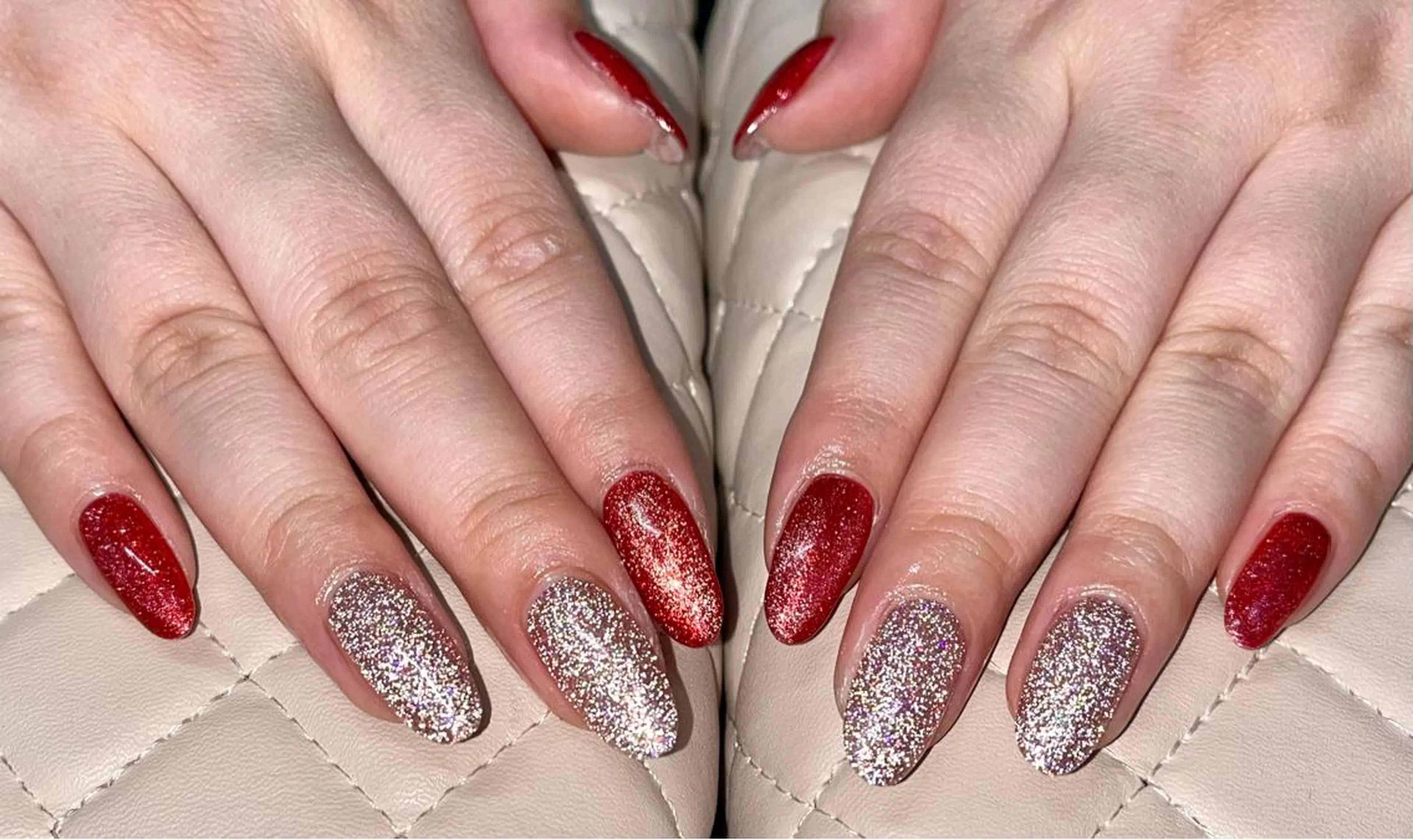 ネイル フラッシュネイル ラメ(グリッター) マグネットネイル ハンドネイル goldgleams ちなのネイルデザイン