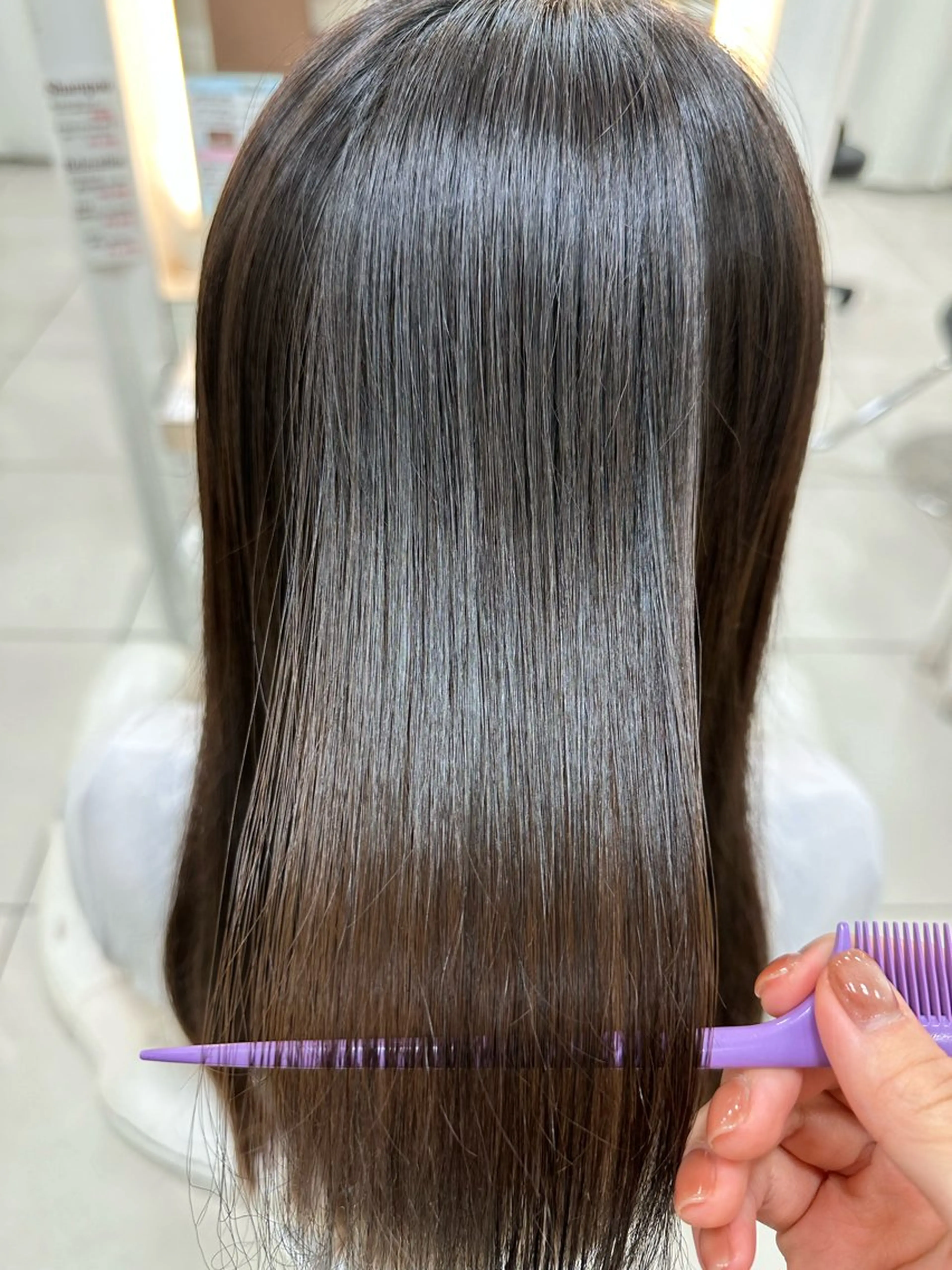 縮毛矯正（リタッチ）+カット+N. 髪質改善トリートメント 🌸の写真