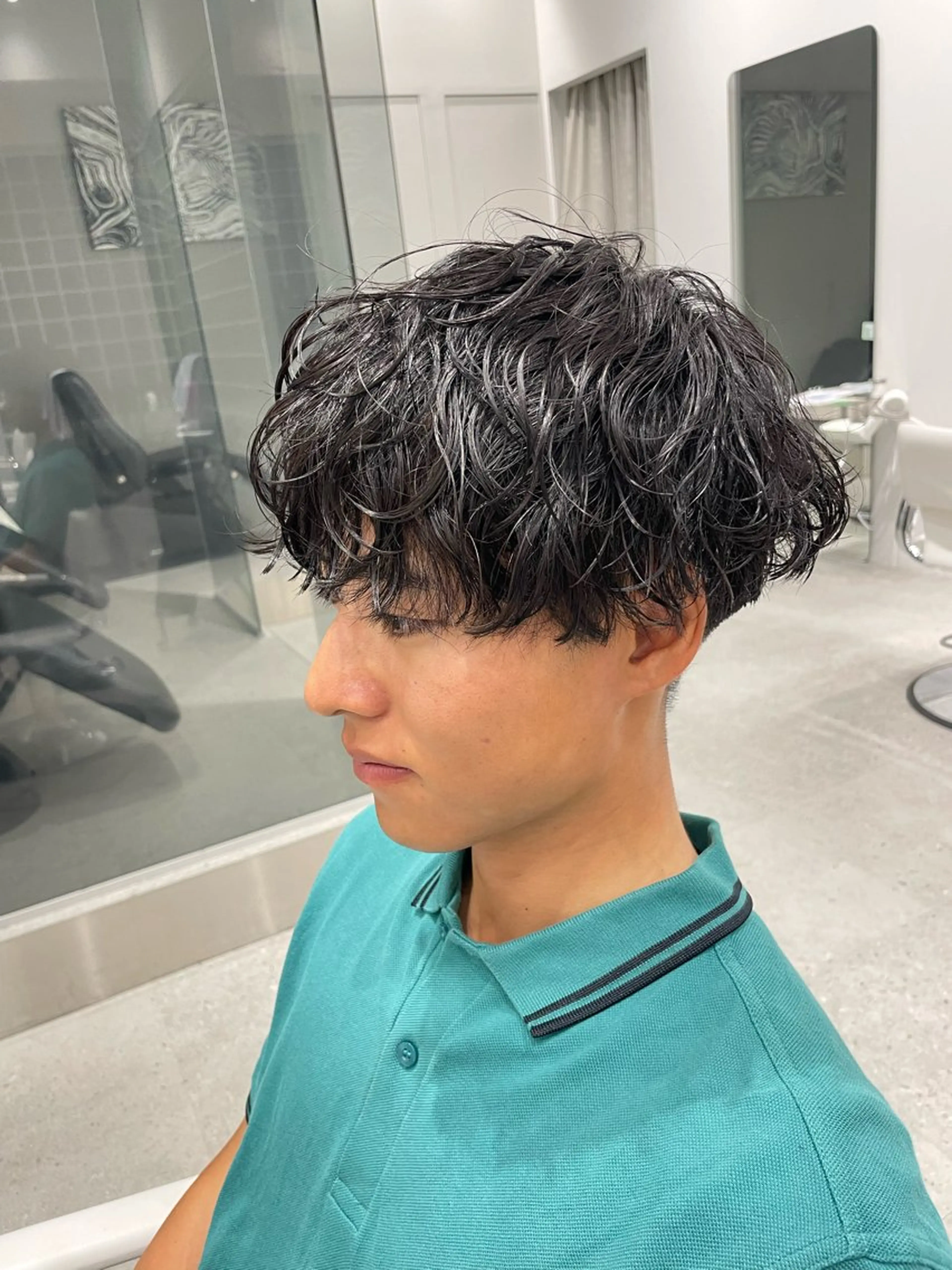 パーマ メンズ 無料ショートモデル 募集中❗️秋山ひらいのヘアスタイル