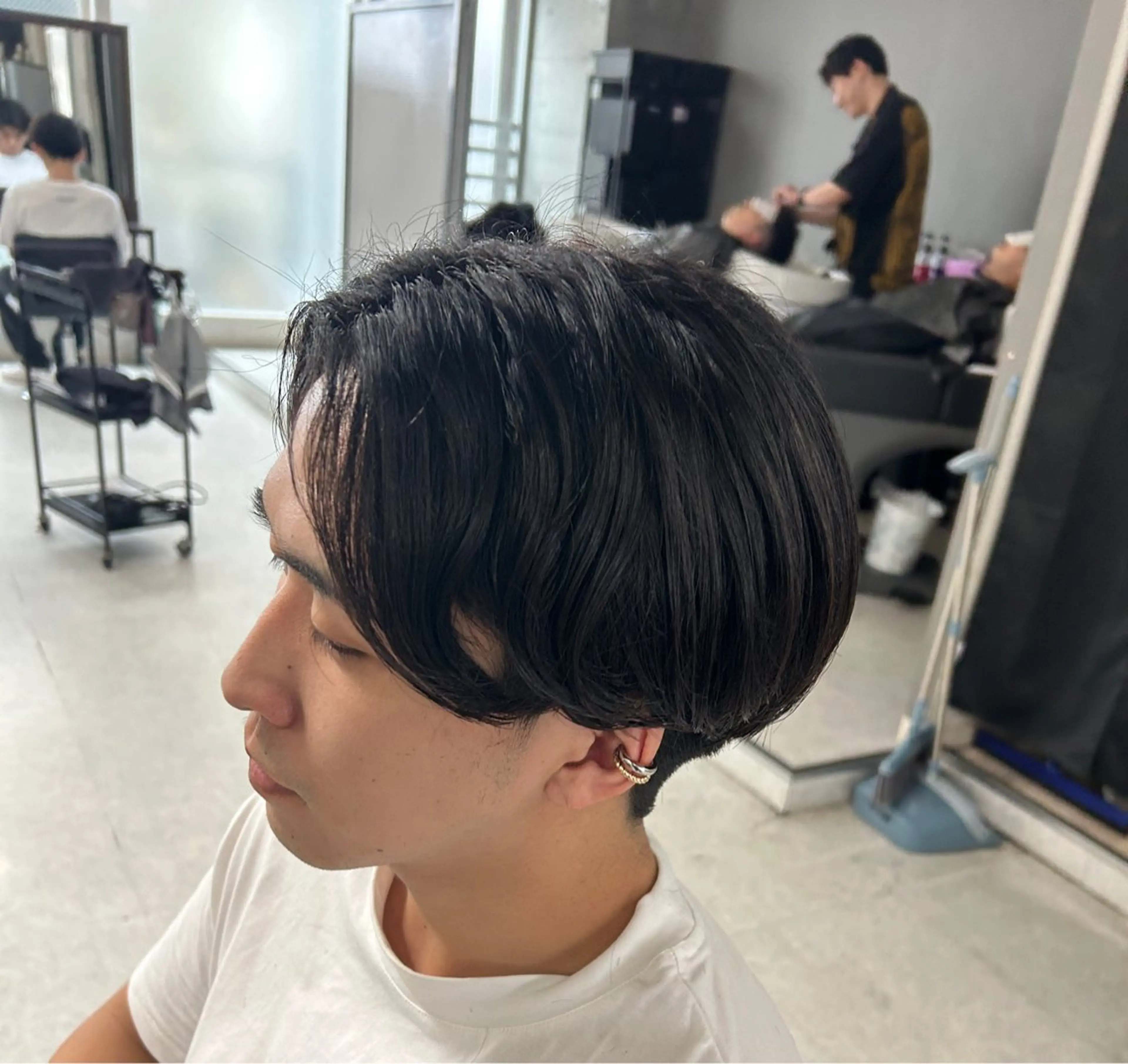 パーマ メンズ カット パーマ トリートメント ヘッドスパ ヘアセット カズキ🌼曲がる 縮毛矯正のヘアスタイル