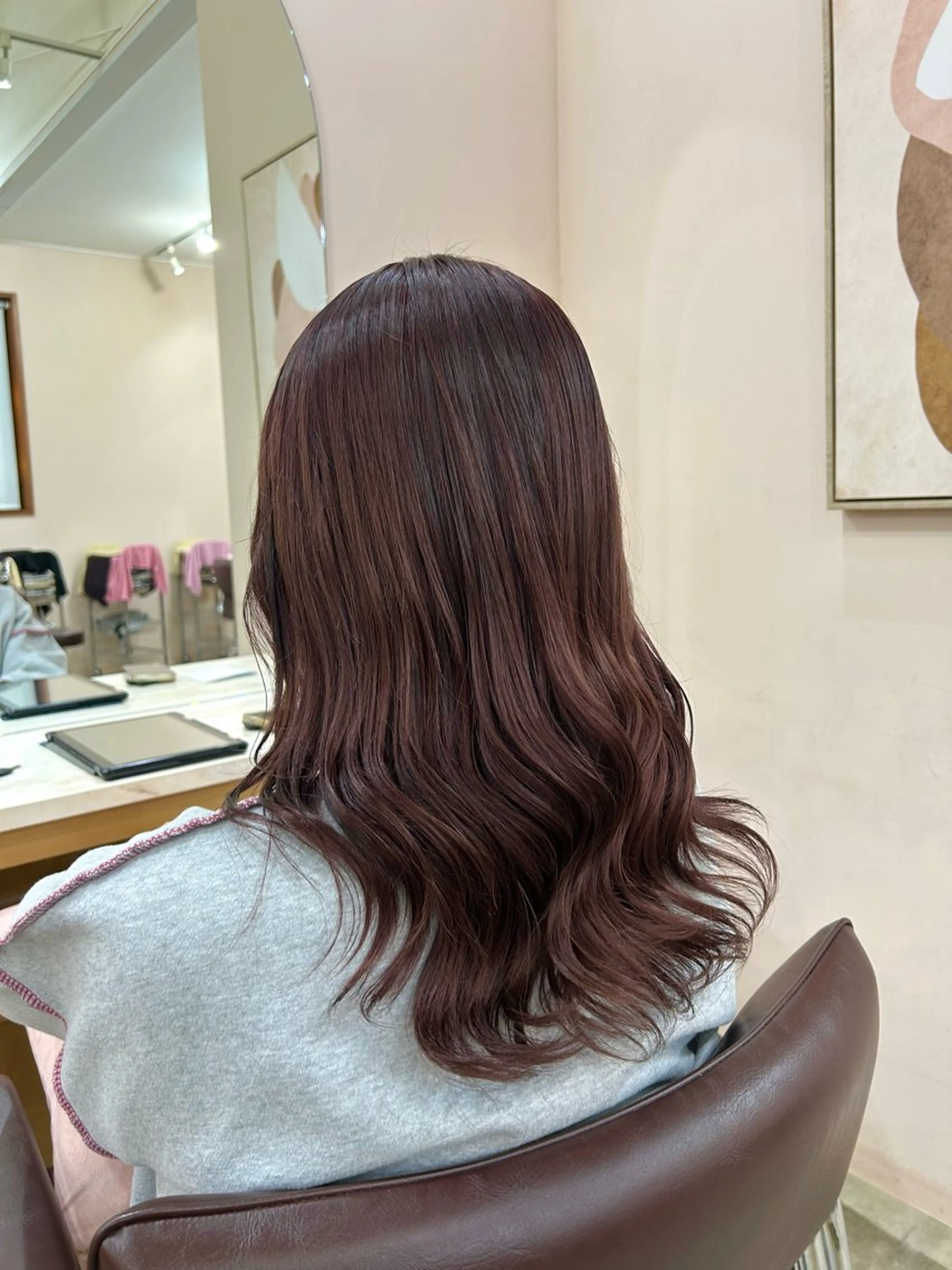 カラー ピンクカラー 君島 花楓のヘアスタイル