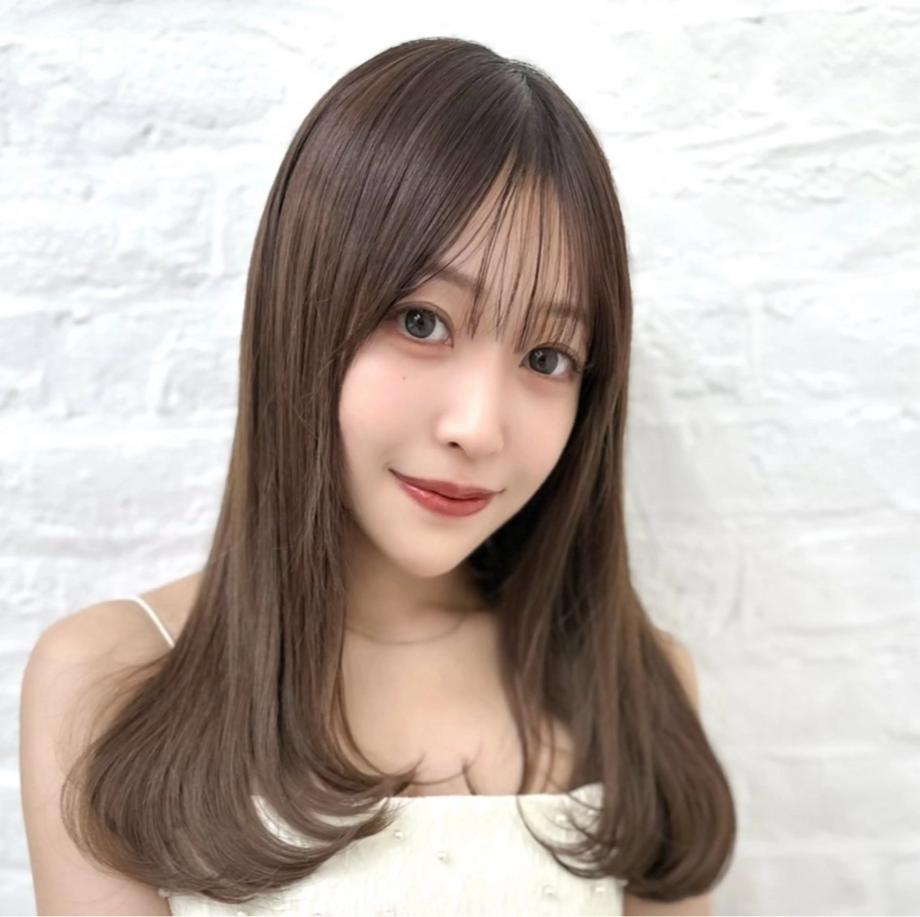 セミロング 縮毛矯正 トリートメント ヘッドスパ ヘアセット 前髪顔まわりカット 🌈中村海聖のヘアスタイル
