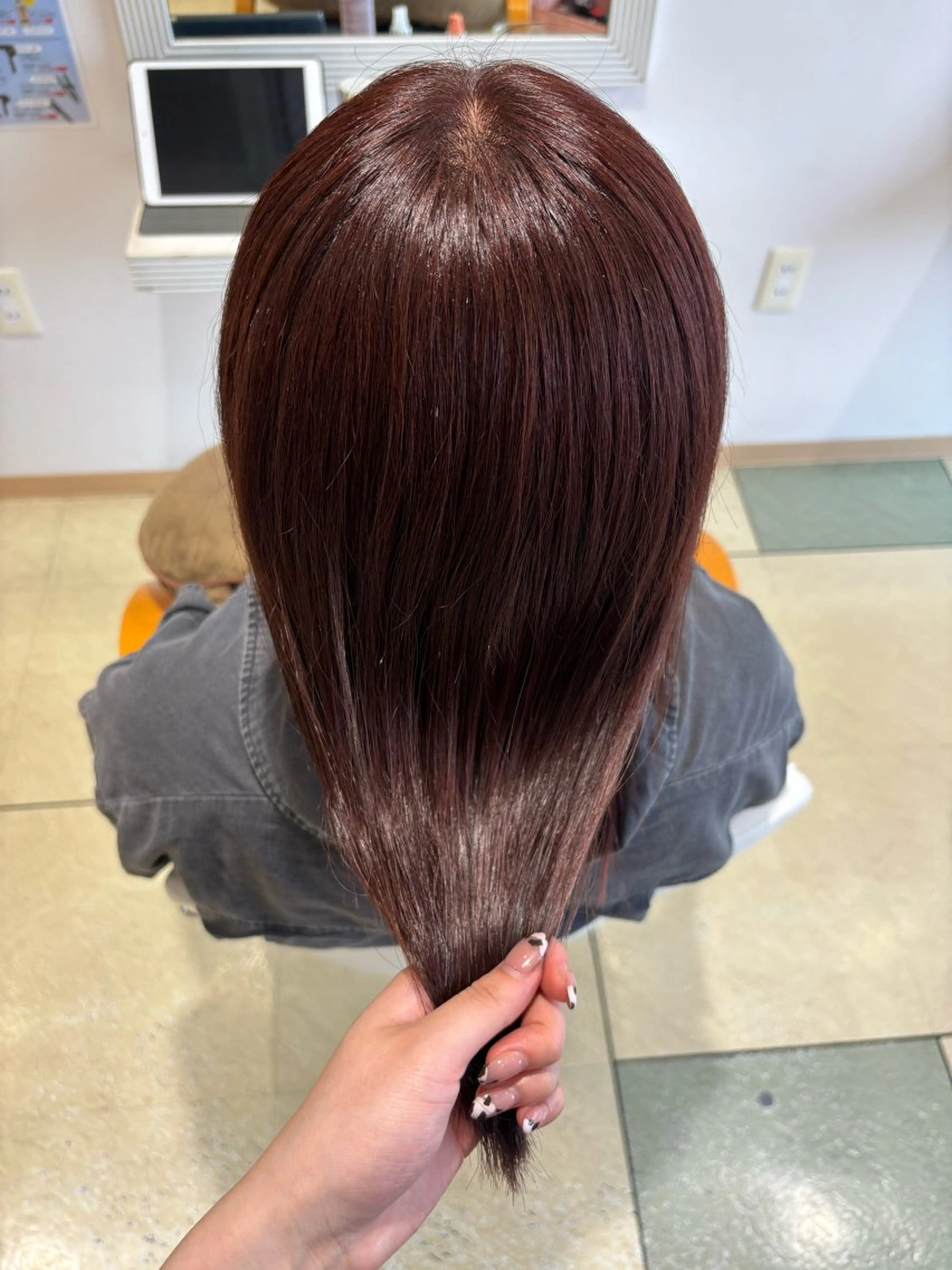 ロング カラー トリートメント 透明感カラー/ くびれヘア/ユウユのヘアスタイル