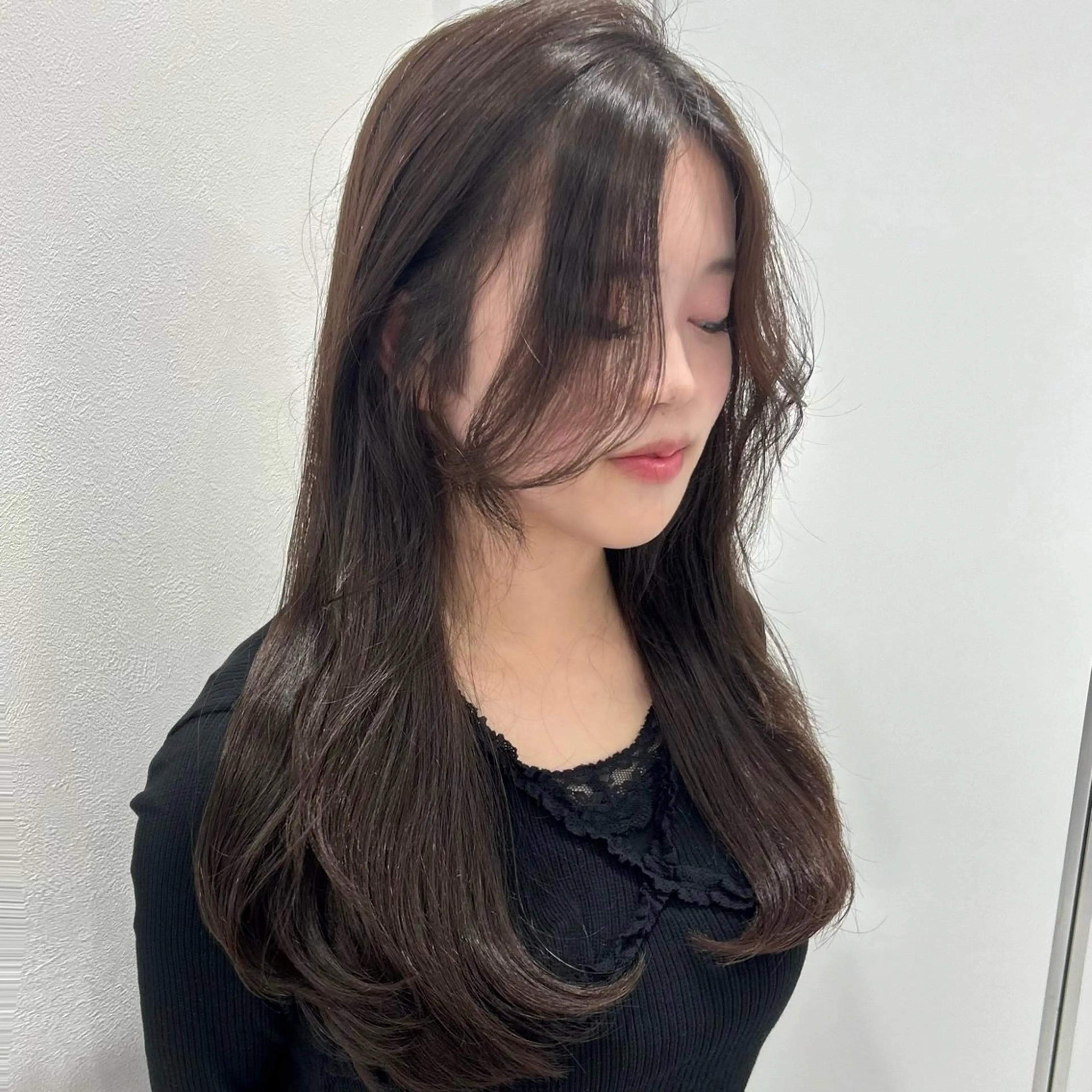 ロング カラー パーマ ヘアアレンジ メンズ キッズ カット ヘッドスパ ヘアセット 盛れ韓国ハイトーン 🎀Himari🎀のヘアスタイル