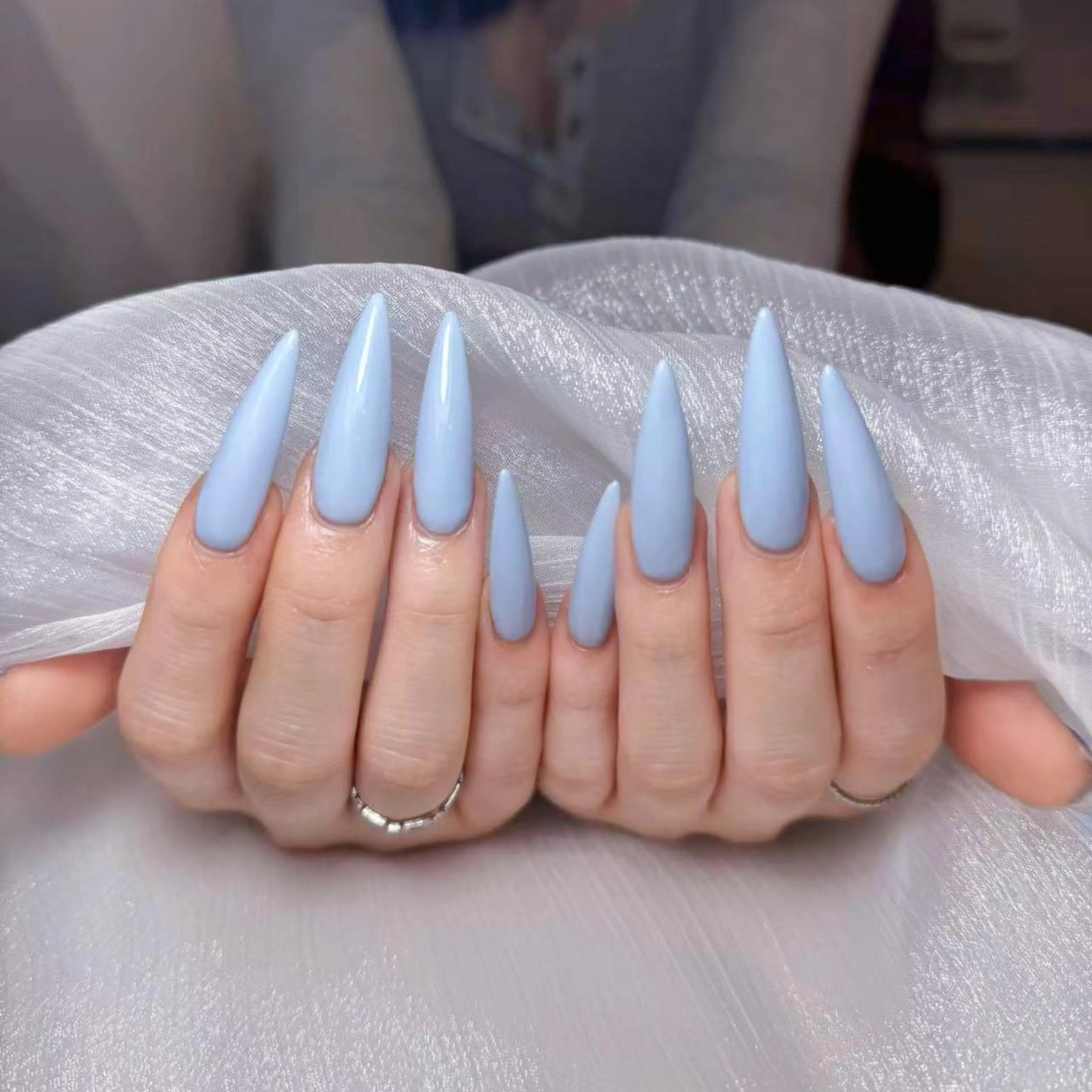 ネイル アートネイル オーロラネイル ガーリー キラキラネイル 韓国ネイル Leah 💅のネイルデザイン