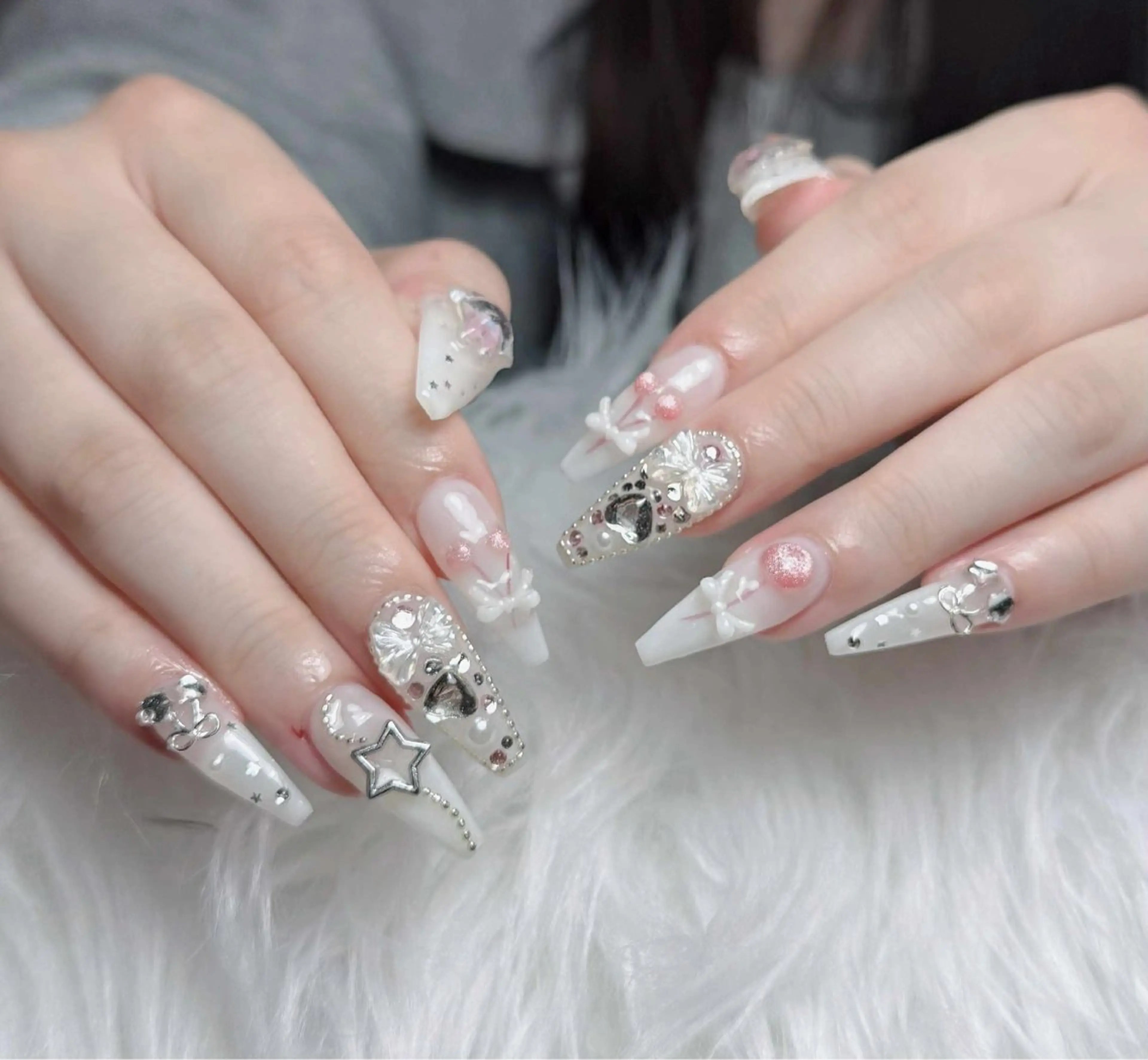 ネイル アートネイル 韓国ネイル 持ち込み ワンホンネイル ハンドネイル Lenie Nail Salonのネイルデザイン