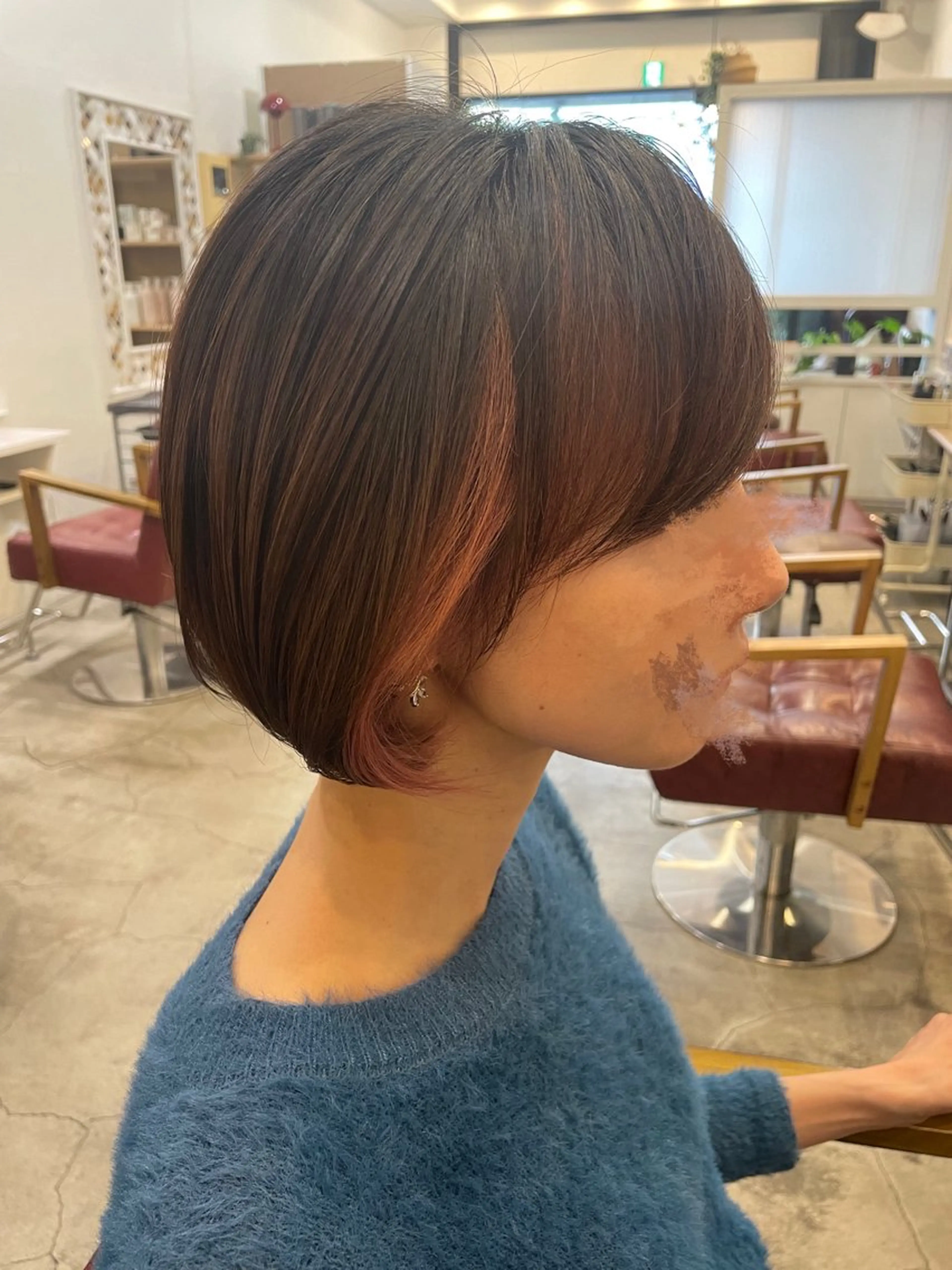 ショート カラー ヘアカラー トリートメント 村上 滉弥のヘアスタイル