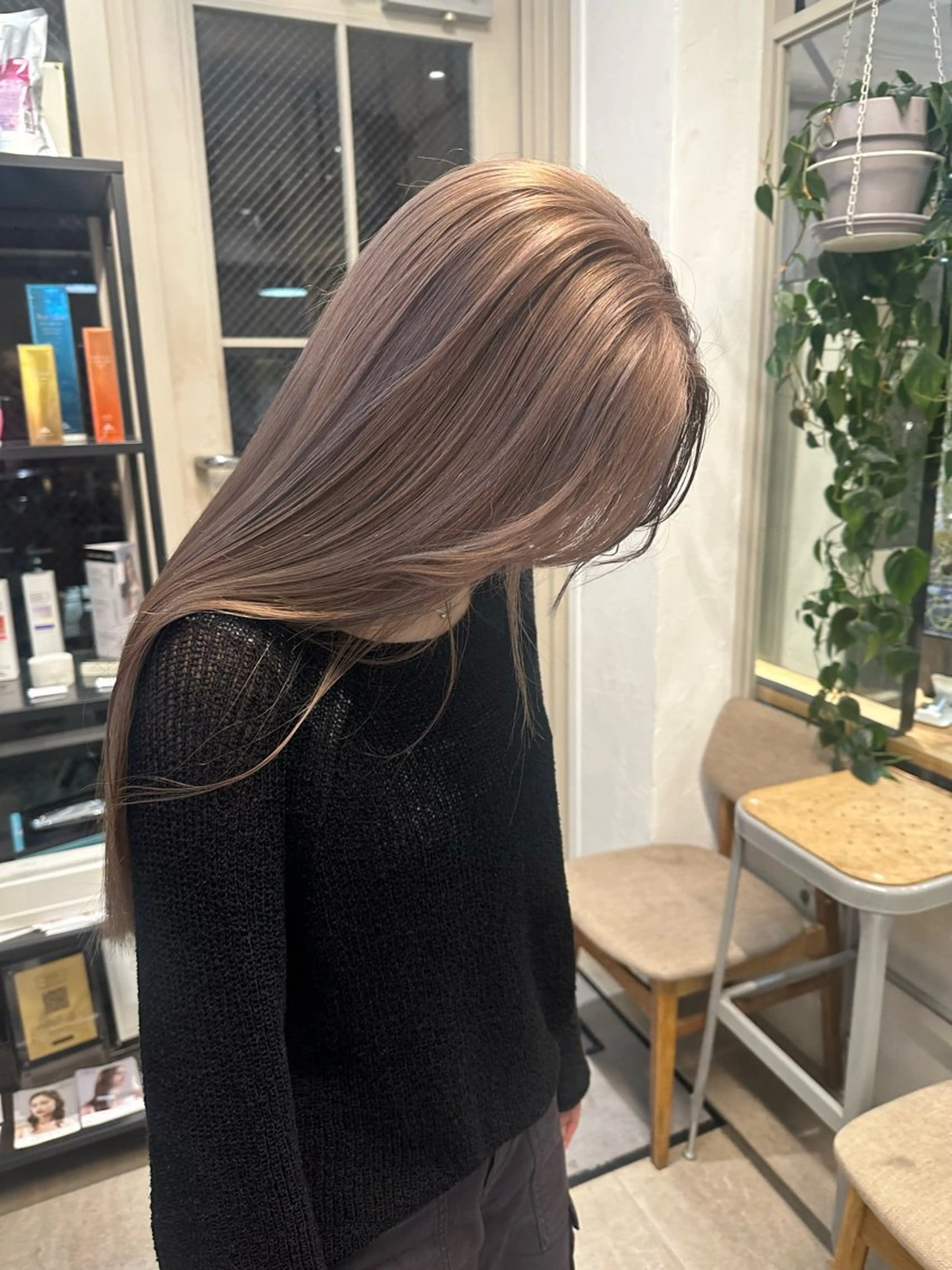 ロング カラー ブリーチ ハイライトカラー ハイトーンカラー ブリーチなしカラー ボブ REINA☁️透明感 カラー/ぷつっと♡のヘアスタイル