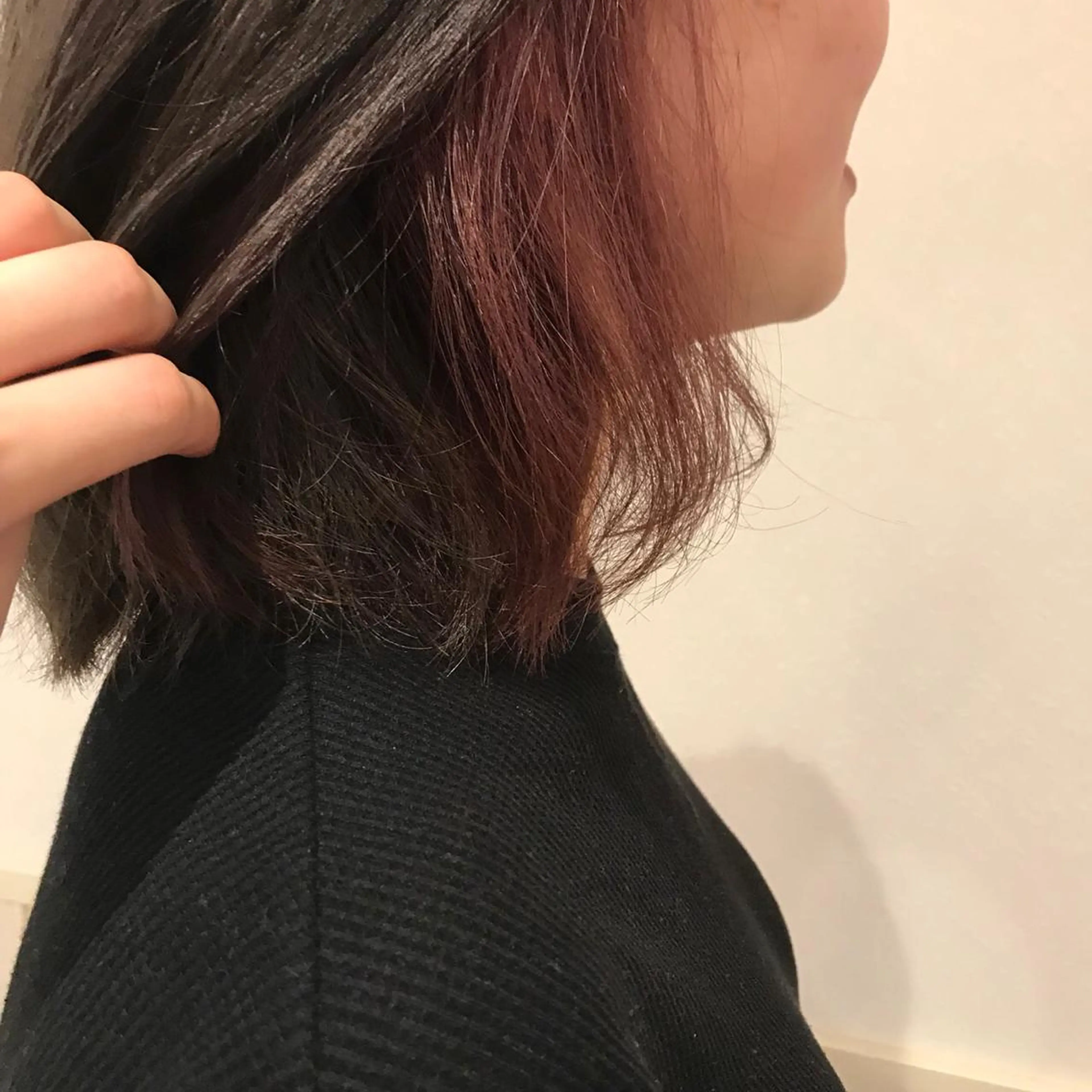 ミディアム カラー ヘアカラー 宮内 真乃のヘアスタイル