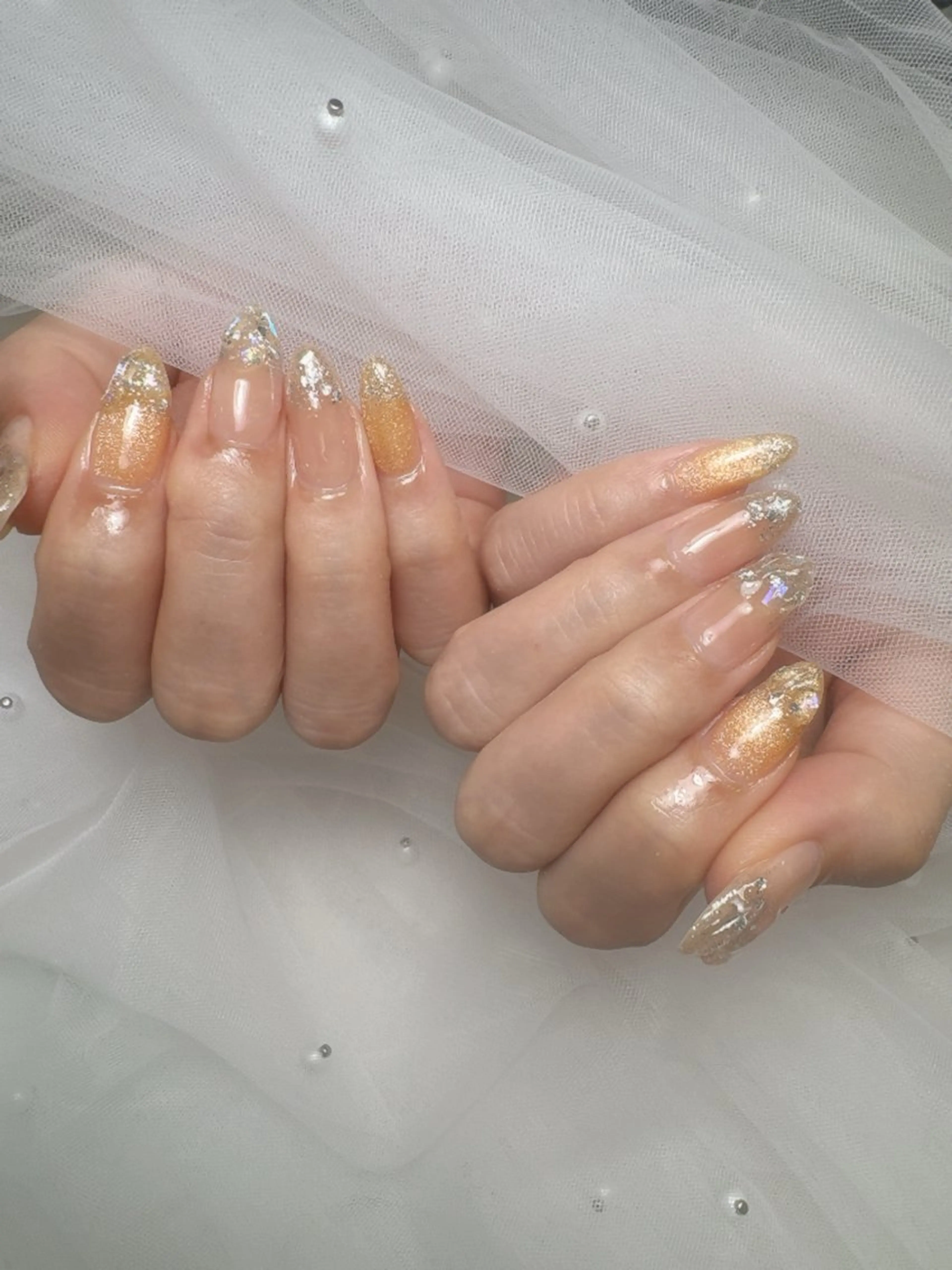 ネイル チークネイル ジェルネイル キラキラネイル 韓国ネイル 持ち込み ハンドネイル Queeens nailのネイルデザイン