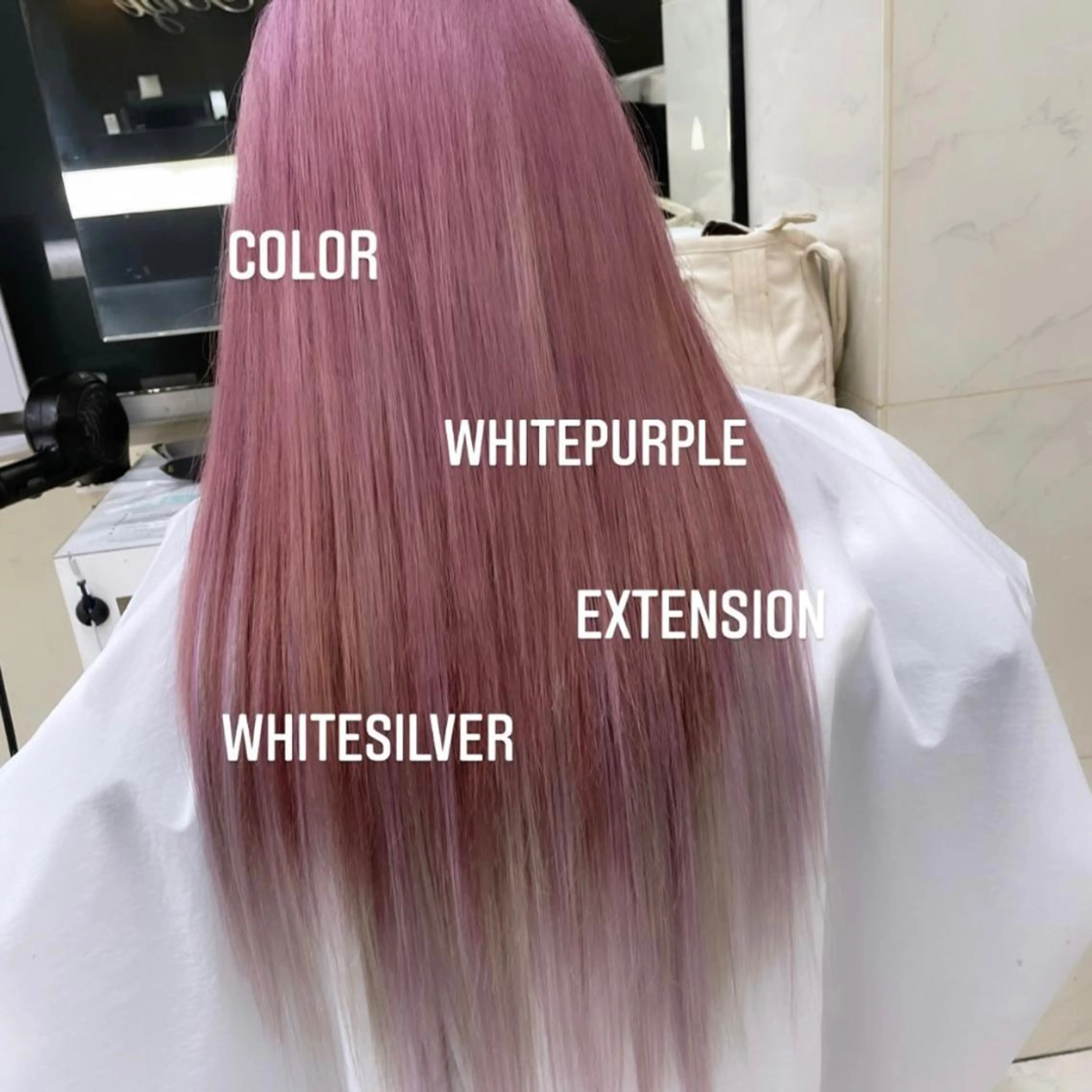 ロング カラー ヘアカラー エクステ エクステ🩵ブリーチ 韓国ヘア🩵KAEのヘアスタイル