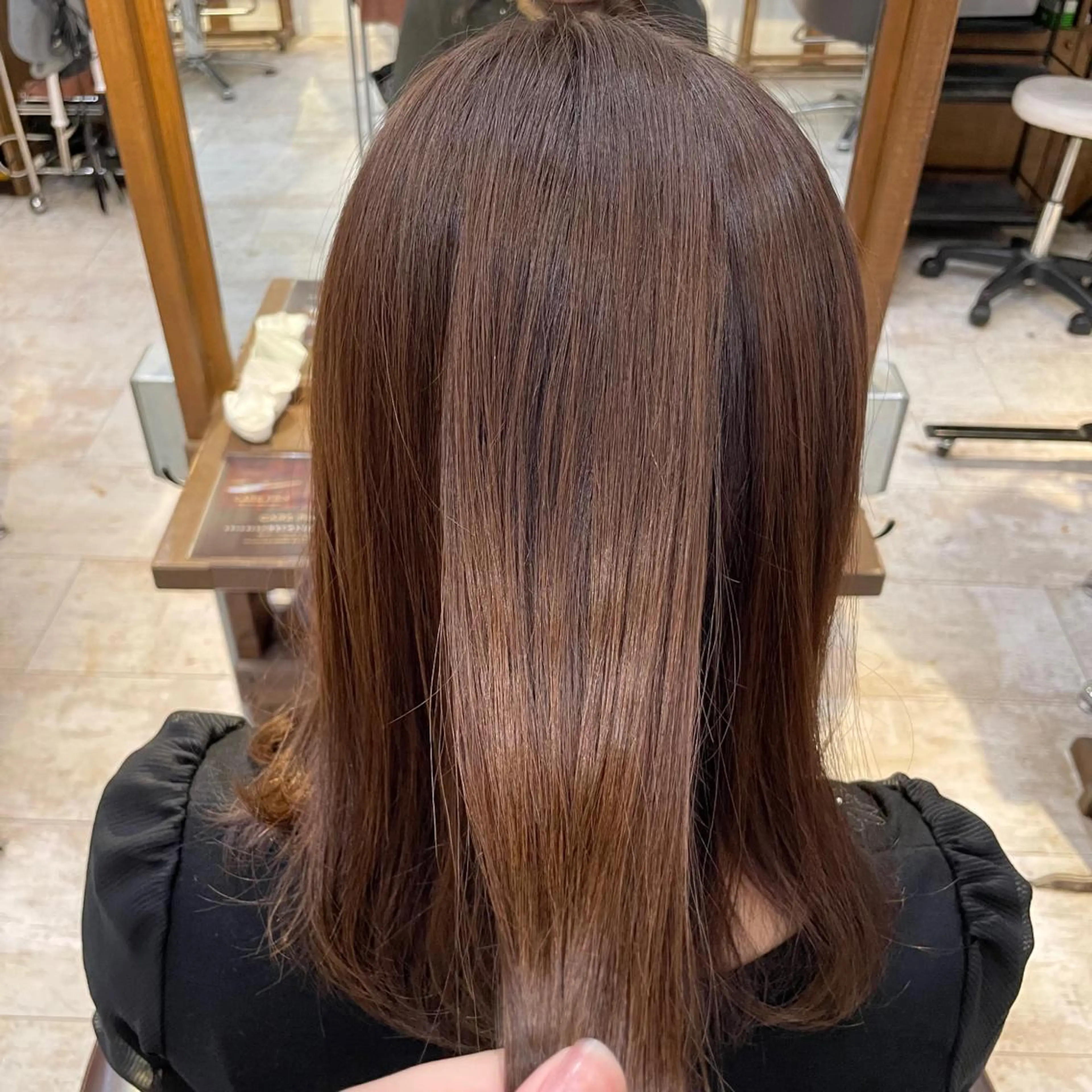 ミディアム トリートメント ヘアカラー トリートメント ALLEN hair /まなのヘアスタイル