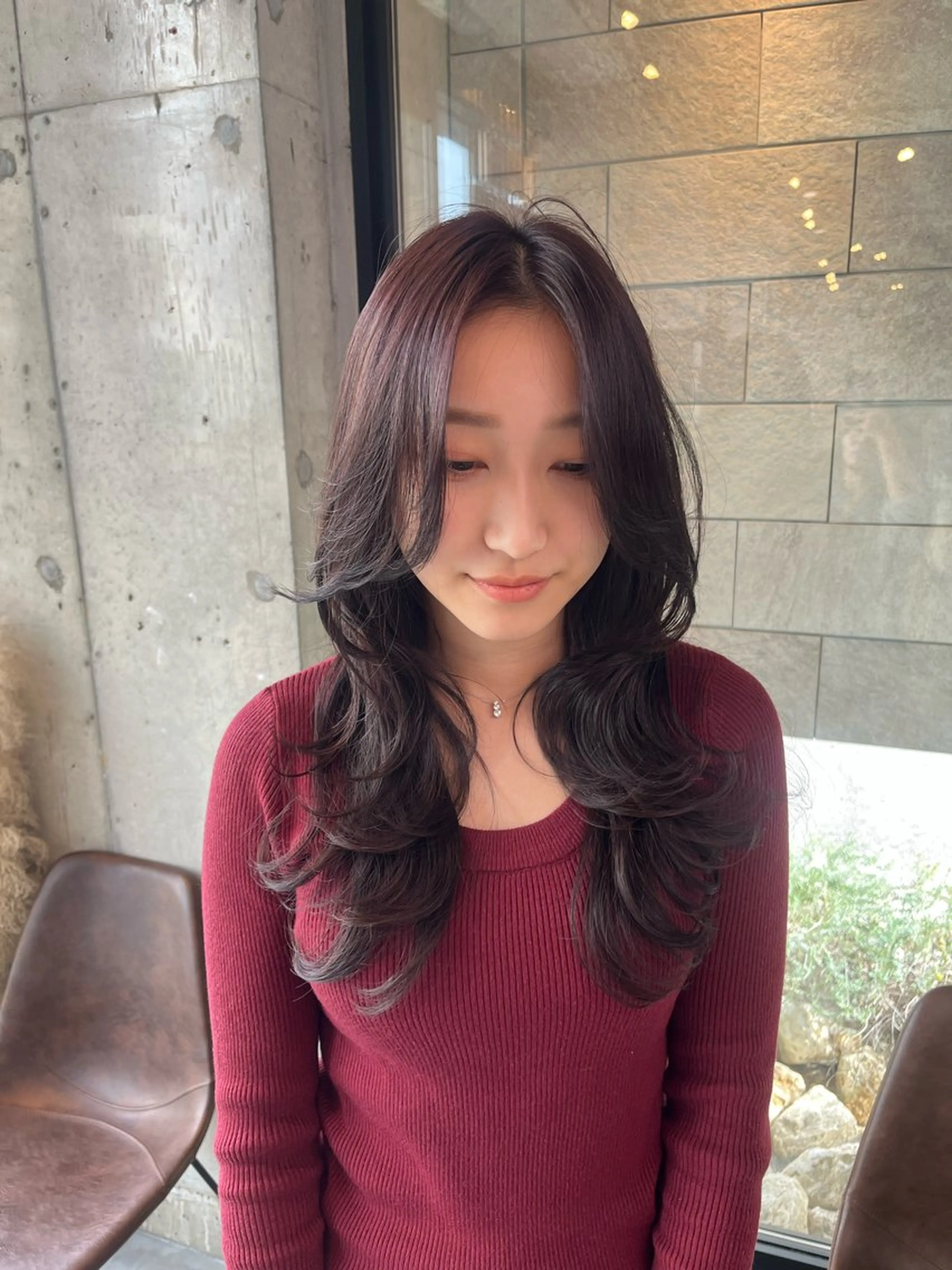 ロング カラー レイヤーカット カット ヘアカラー haruka ♡レイヤー/透明感のヘアスタイル