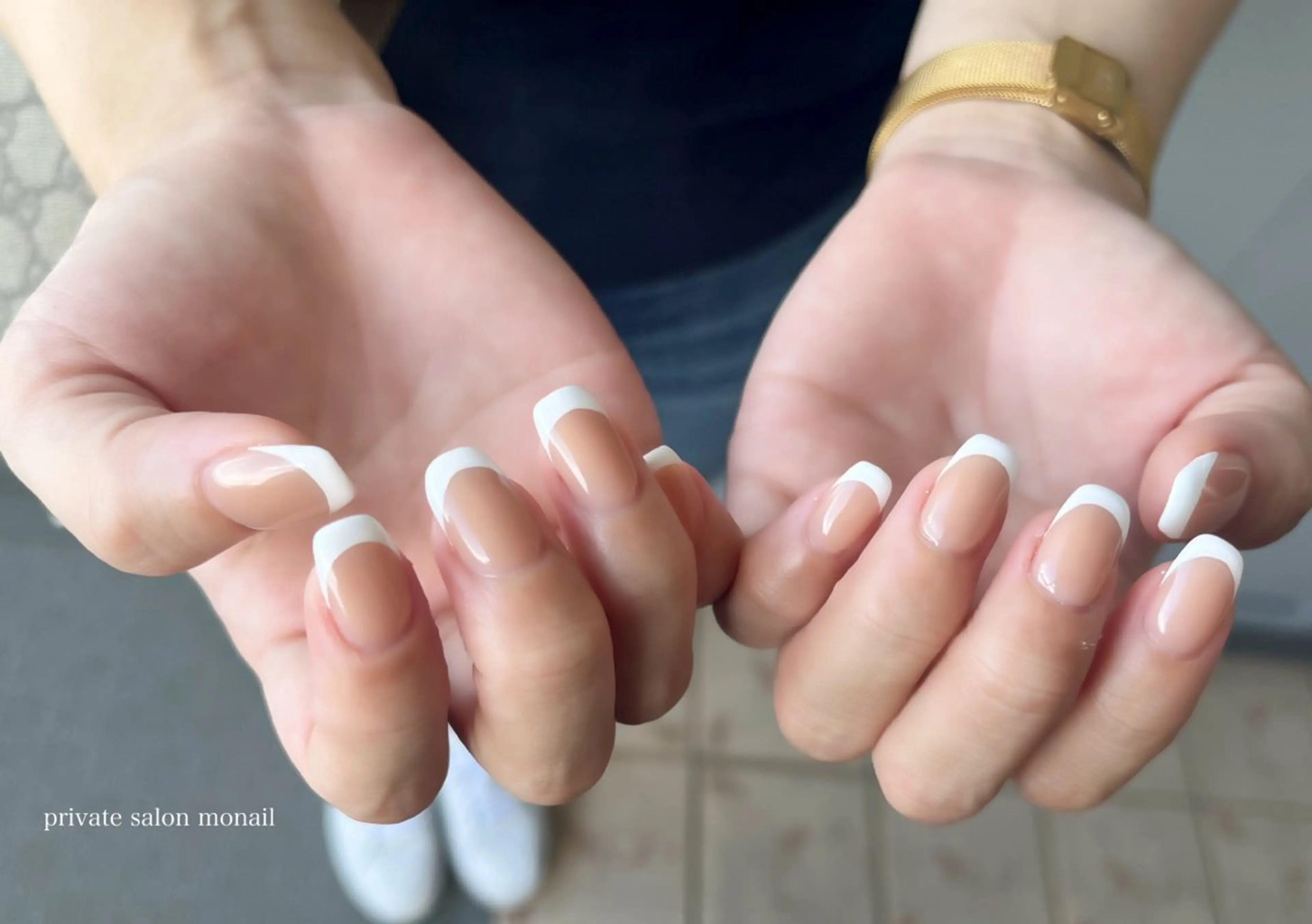 ネイル フレンチネイル private  nail monail所属・nail salon monailのネイルデザイン