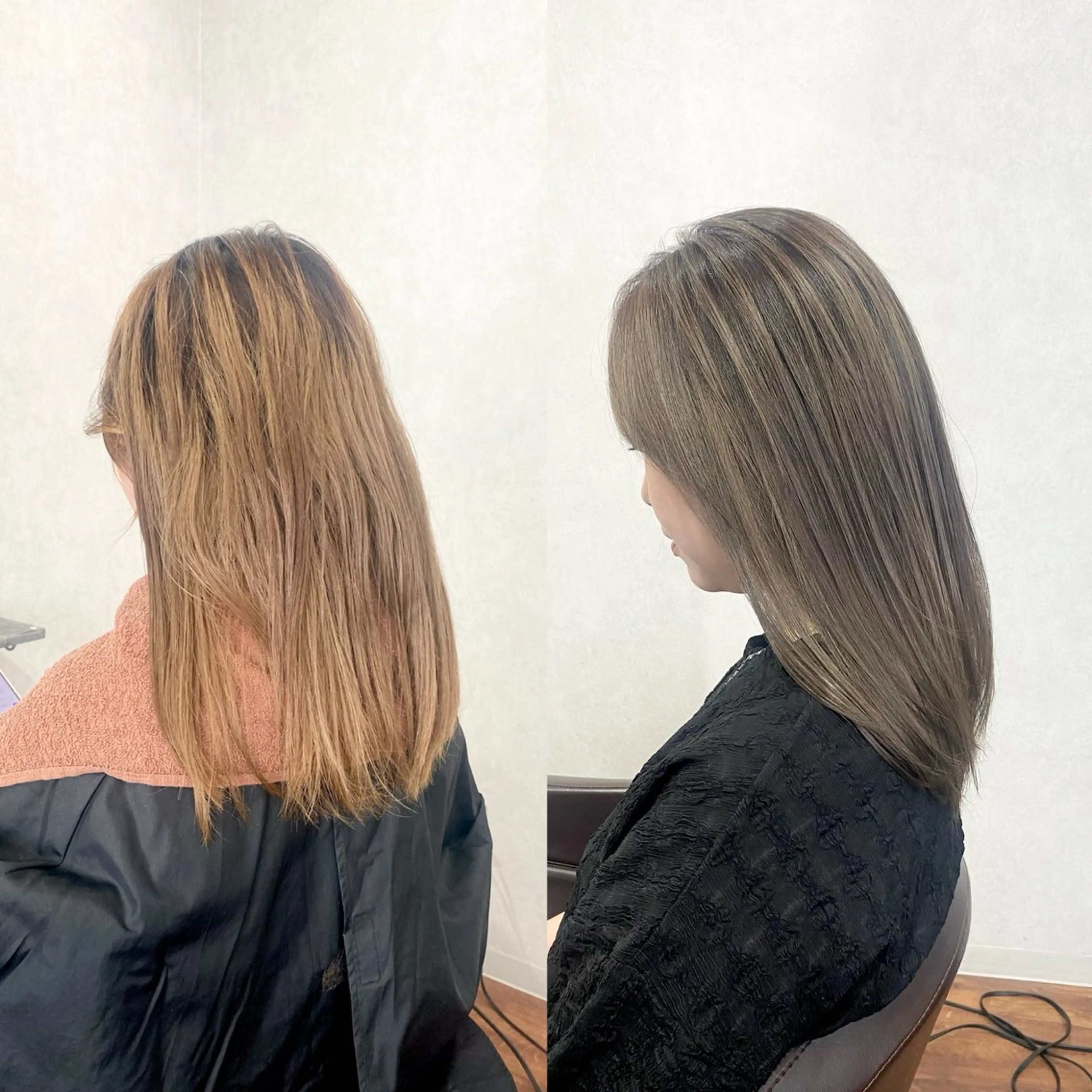 ロング カラー デザインカラー ＳＨＩ ＺＵのヘアスタイル