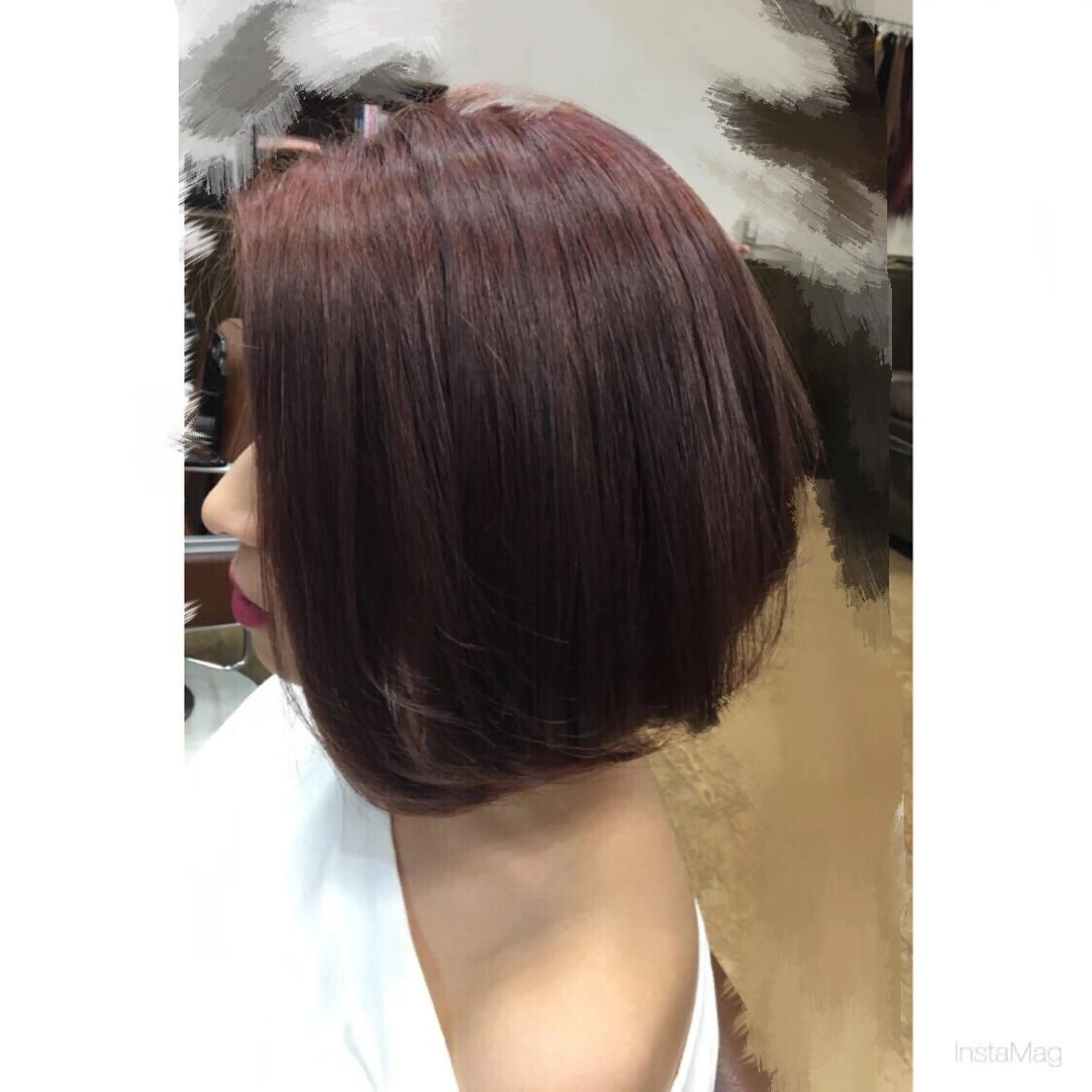 ミディアム 田淵 涼帆のヘアスタイル