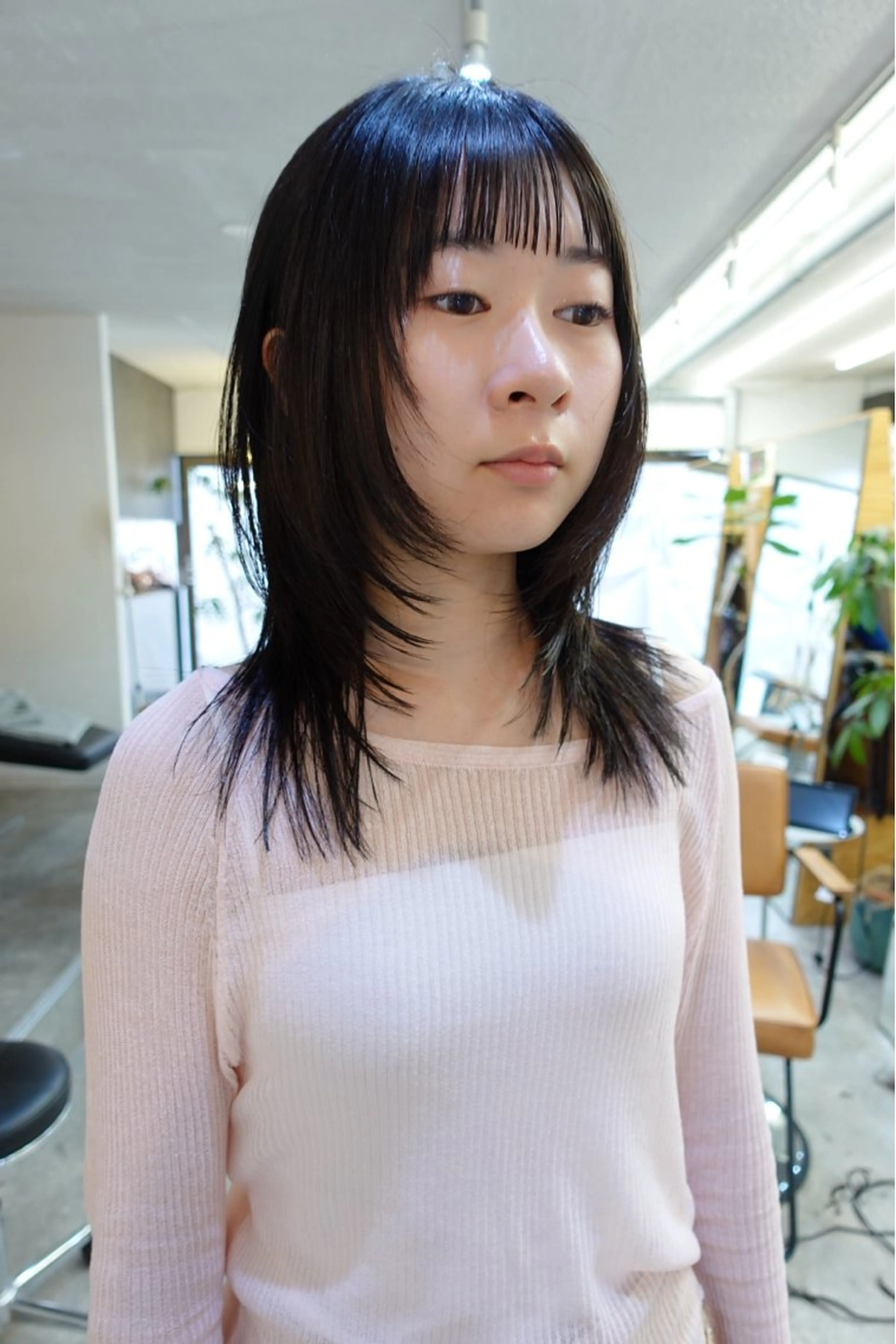 ミディアム カット sakura🌸 レイヤー/韓国ヘアのヘアスタイル