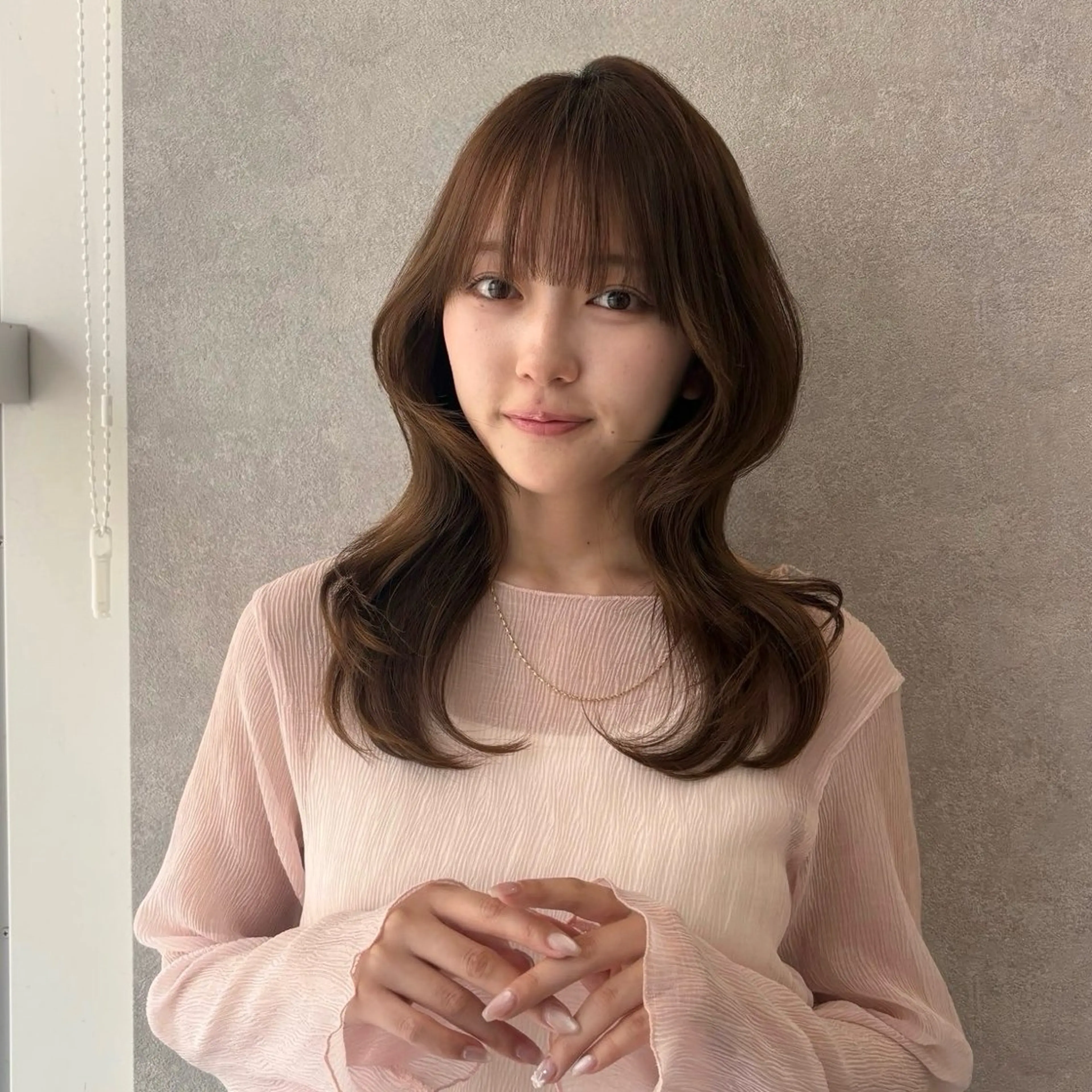 セミロング ヘアカラー 🩶透明感カラー🩶 ミズキのヘアスタイル