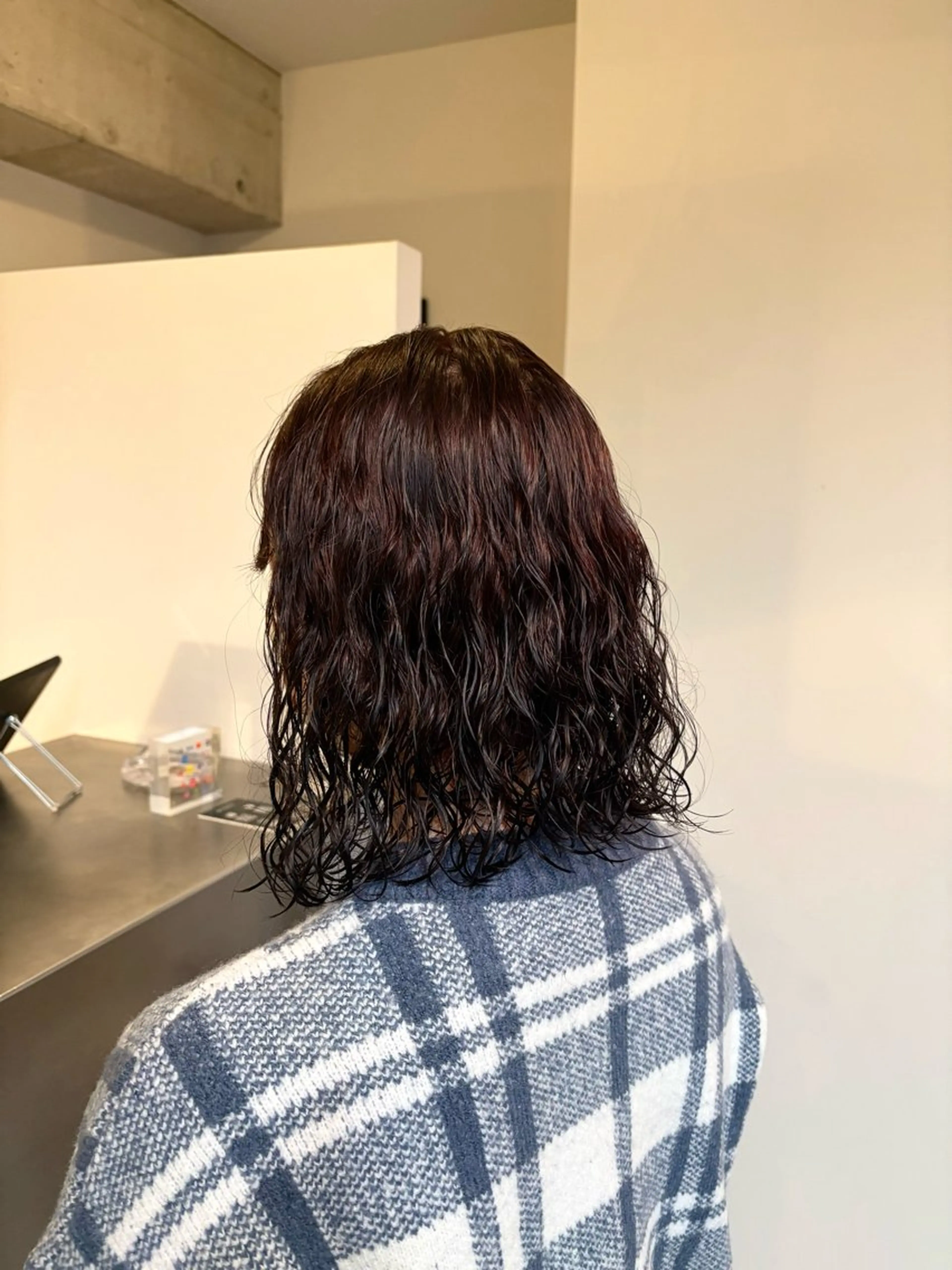 パーマ ボブ パーマ 橋本 千咲のヘアスタイル