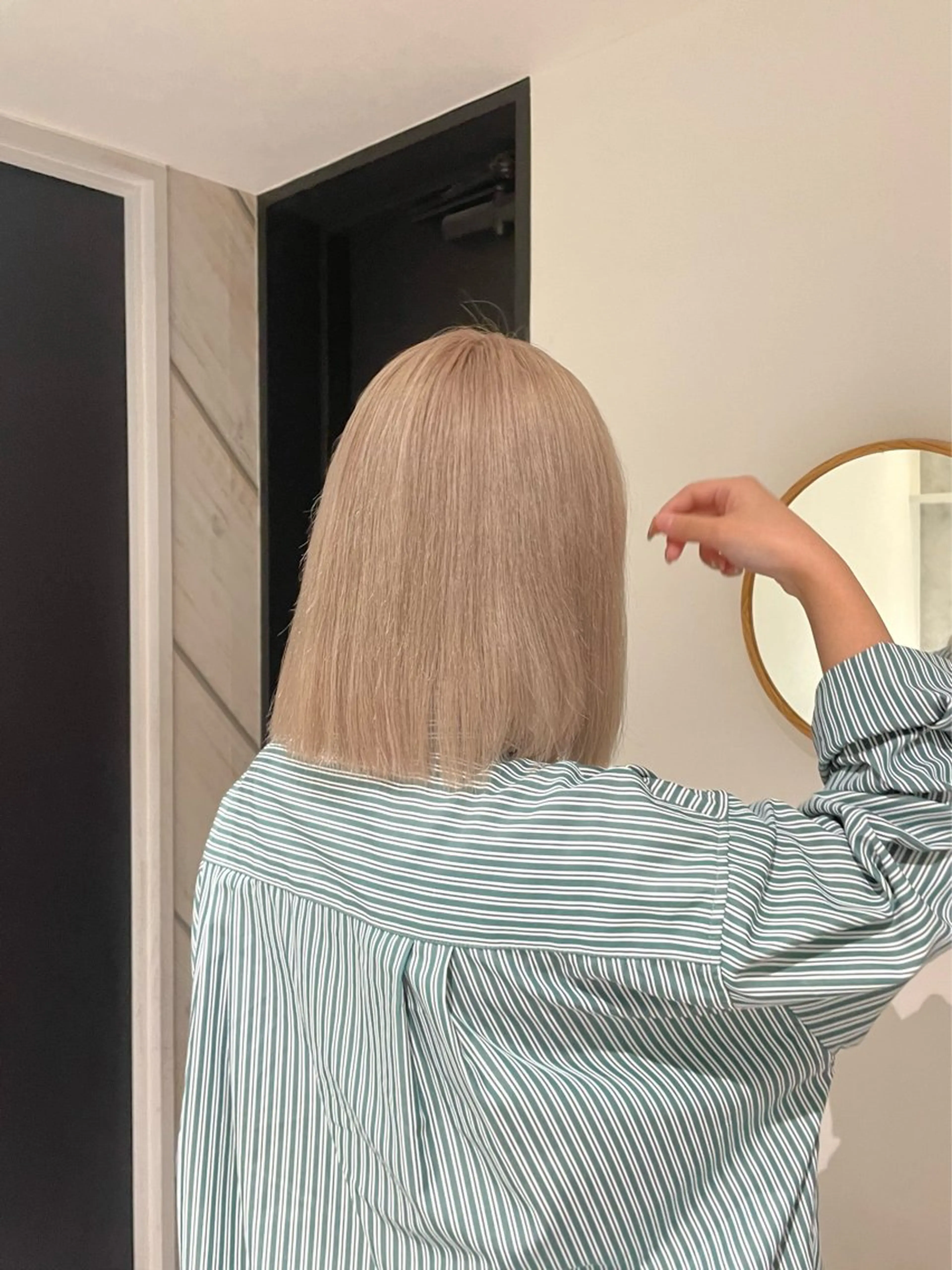 カラー ベージュカラー ホワイトベージュ ヘアカラー トリートメント fuka/梅田/ ミルクティーベージュのヘアスタイル