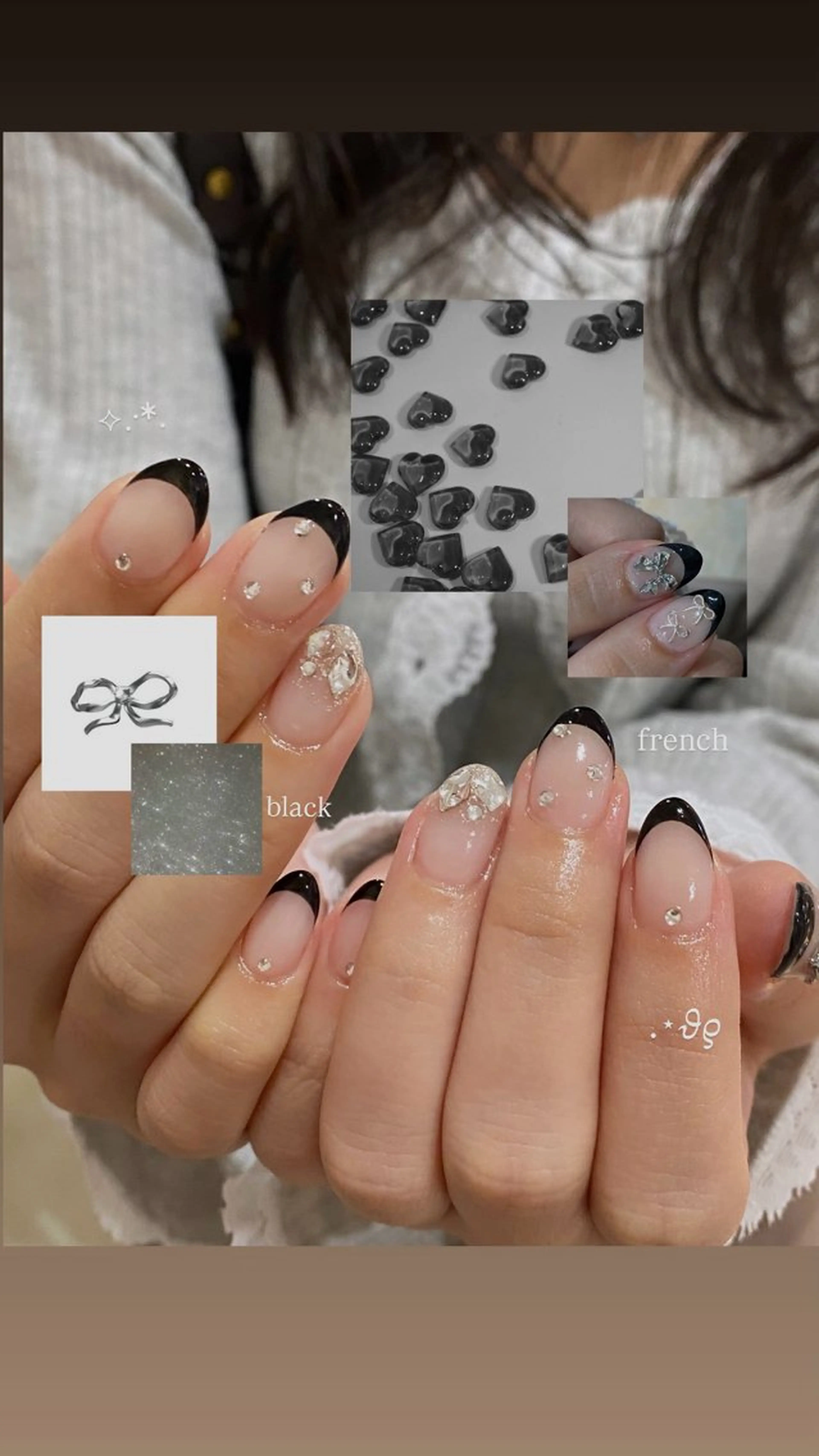 ネイル フレンチネイル グラデーション 氷ネイル・うるうるネイル 韓国ネイル マグネットネイル ハンドネイル Bianca 今池店 Nishikawaのマツエク・マツパデザイン