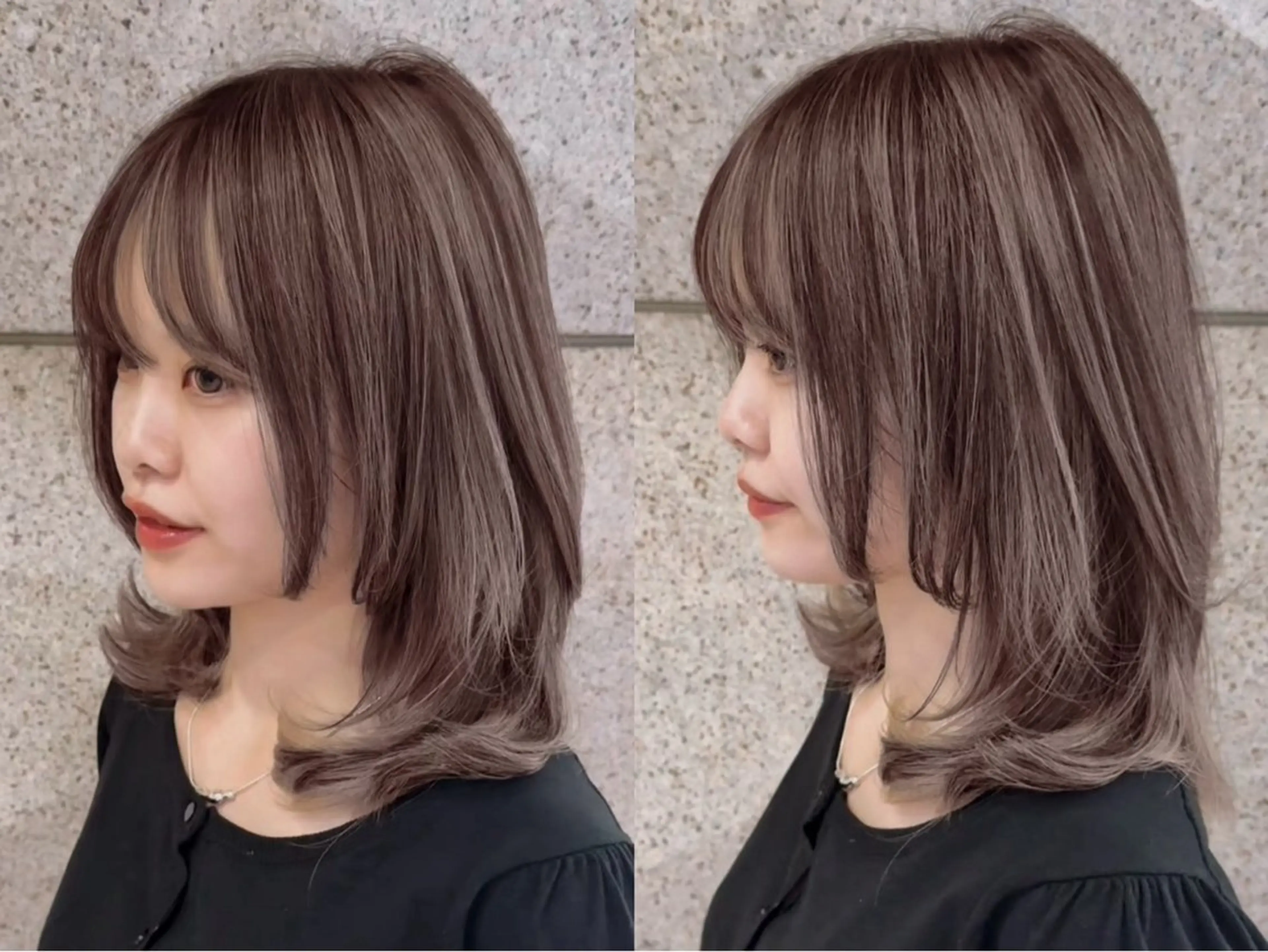 カラー Misaki/ レイヤー/ウルフのヘアスタイル