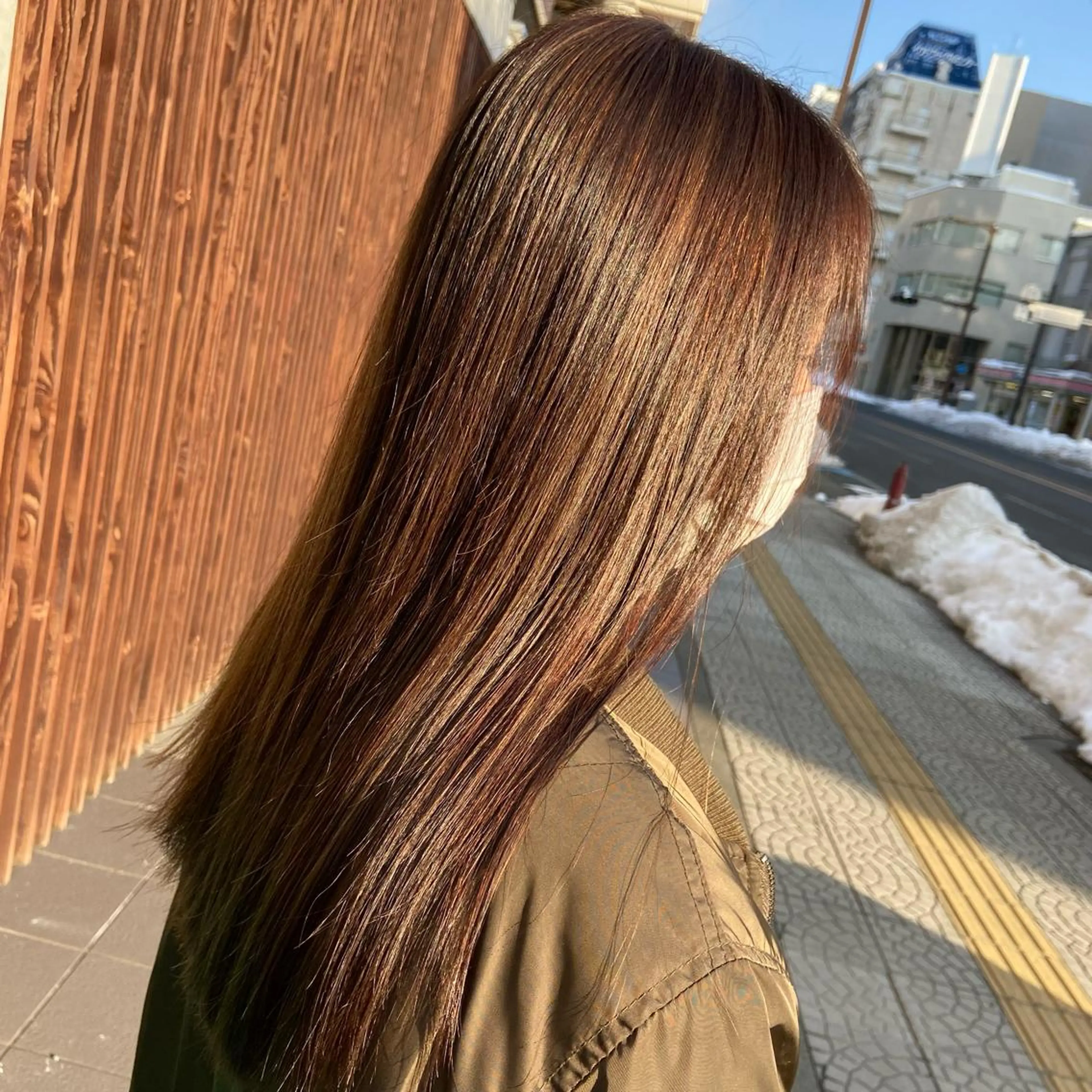 ロング カラー ハイライトカラー ハイライト カット ヘアカラー トリートメント 大人女性の艶カット カラー/菊池柊真🌟のヘアスタイル