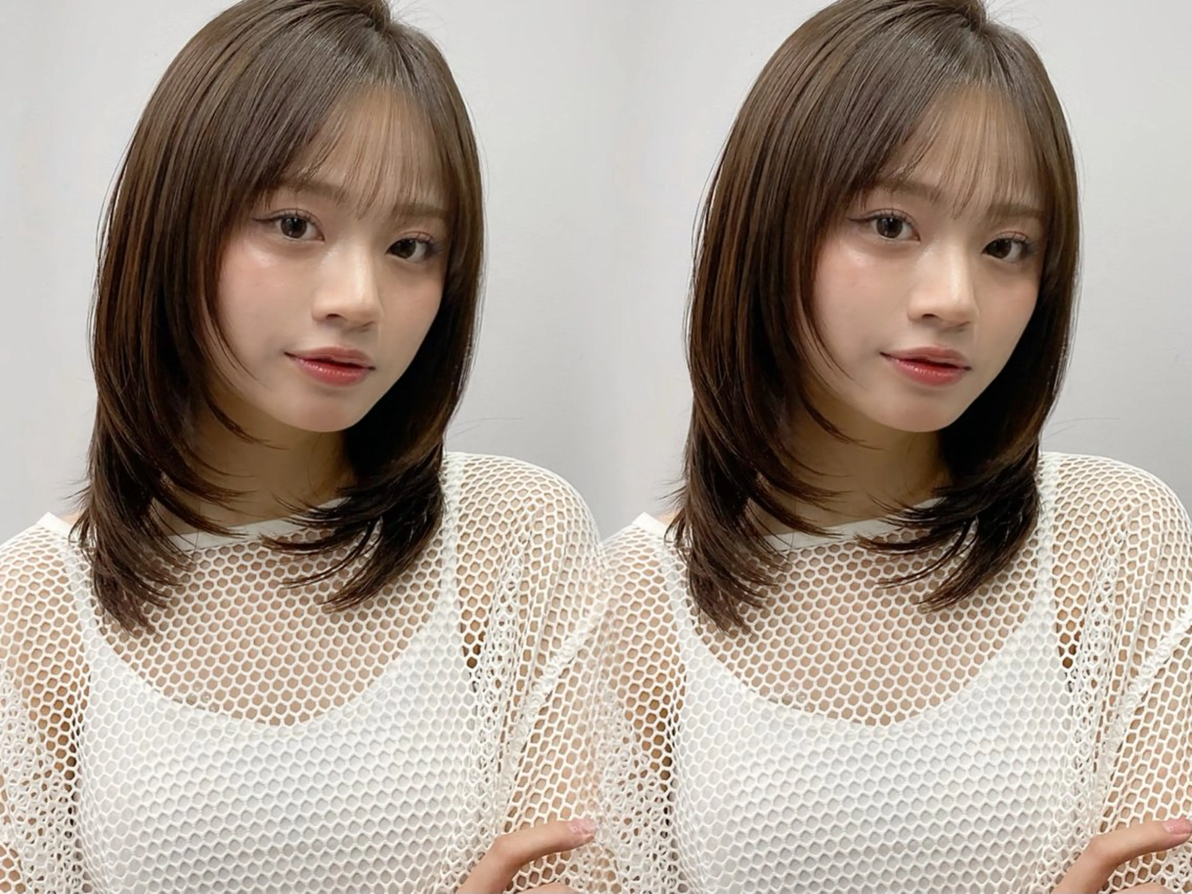 ミディアム カラー カット ヘアカラー トリートメント レイヤー×髪質改善✨ 渋谷/佐藤侑哉のヘアスタイル