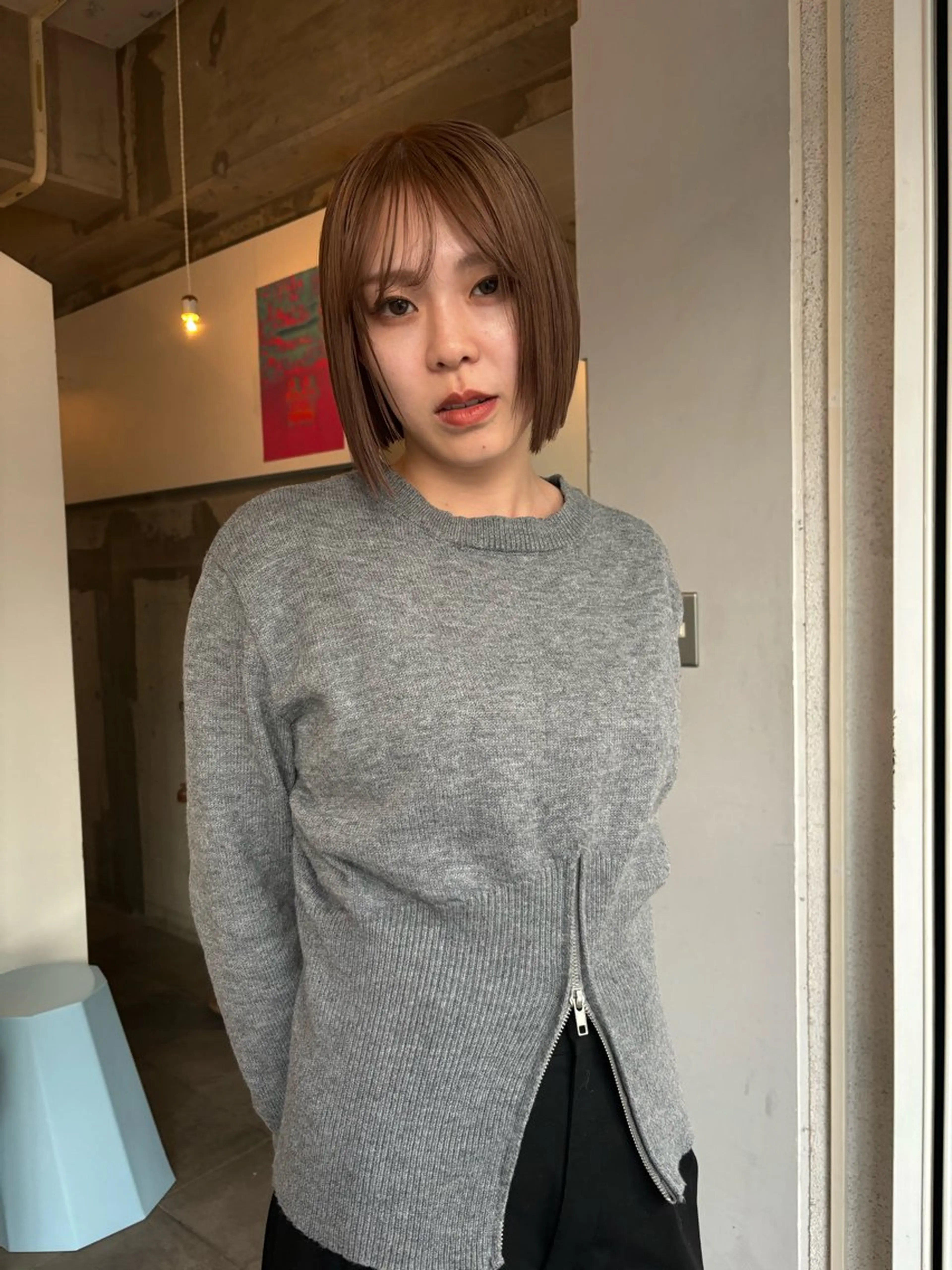 ショート mirai/レイヤー ボブ/デザインのヘアスタイル