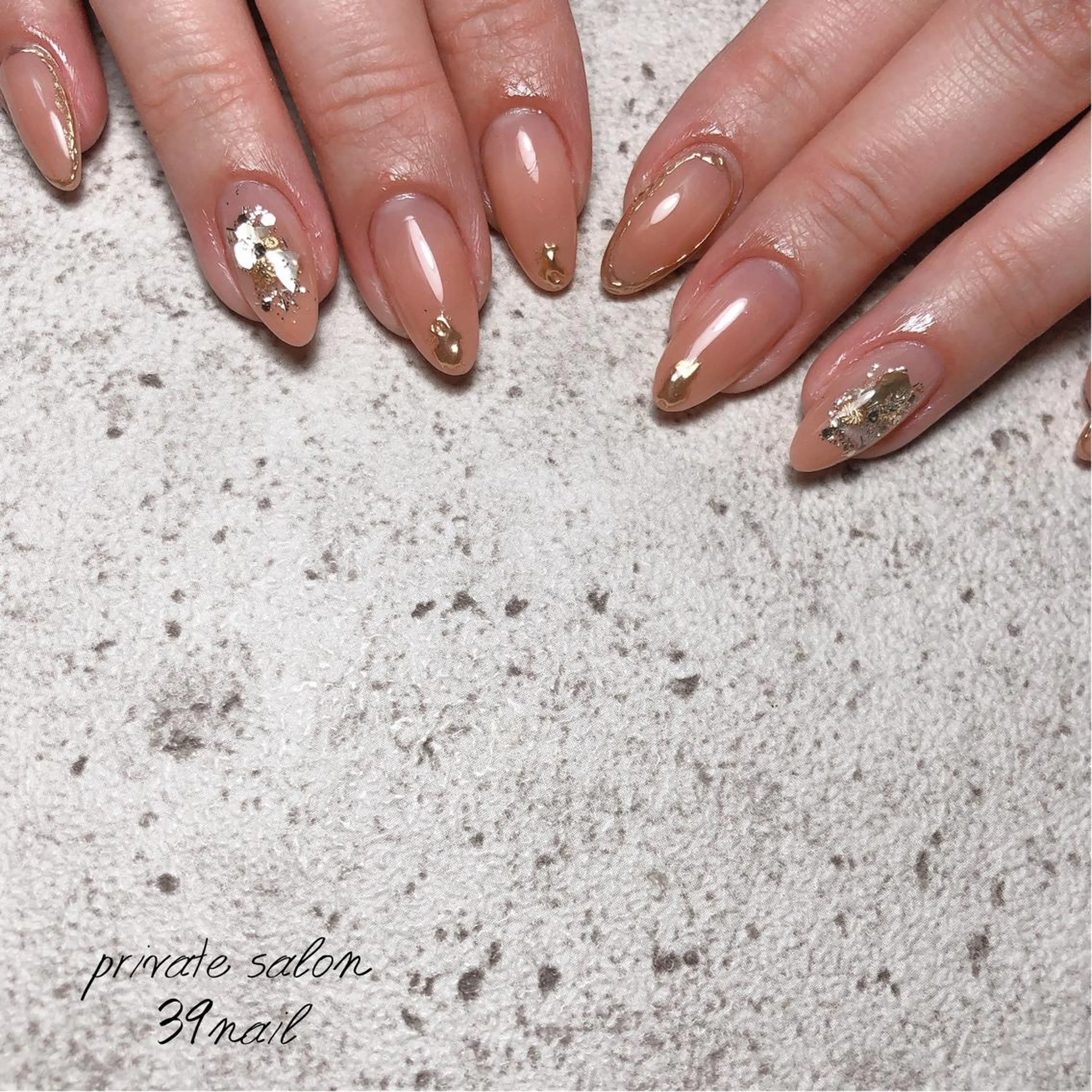 ミディアム ネイル ハンドネイル 京橋 【39nail】のネイルデザイン