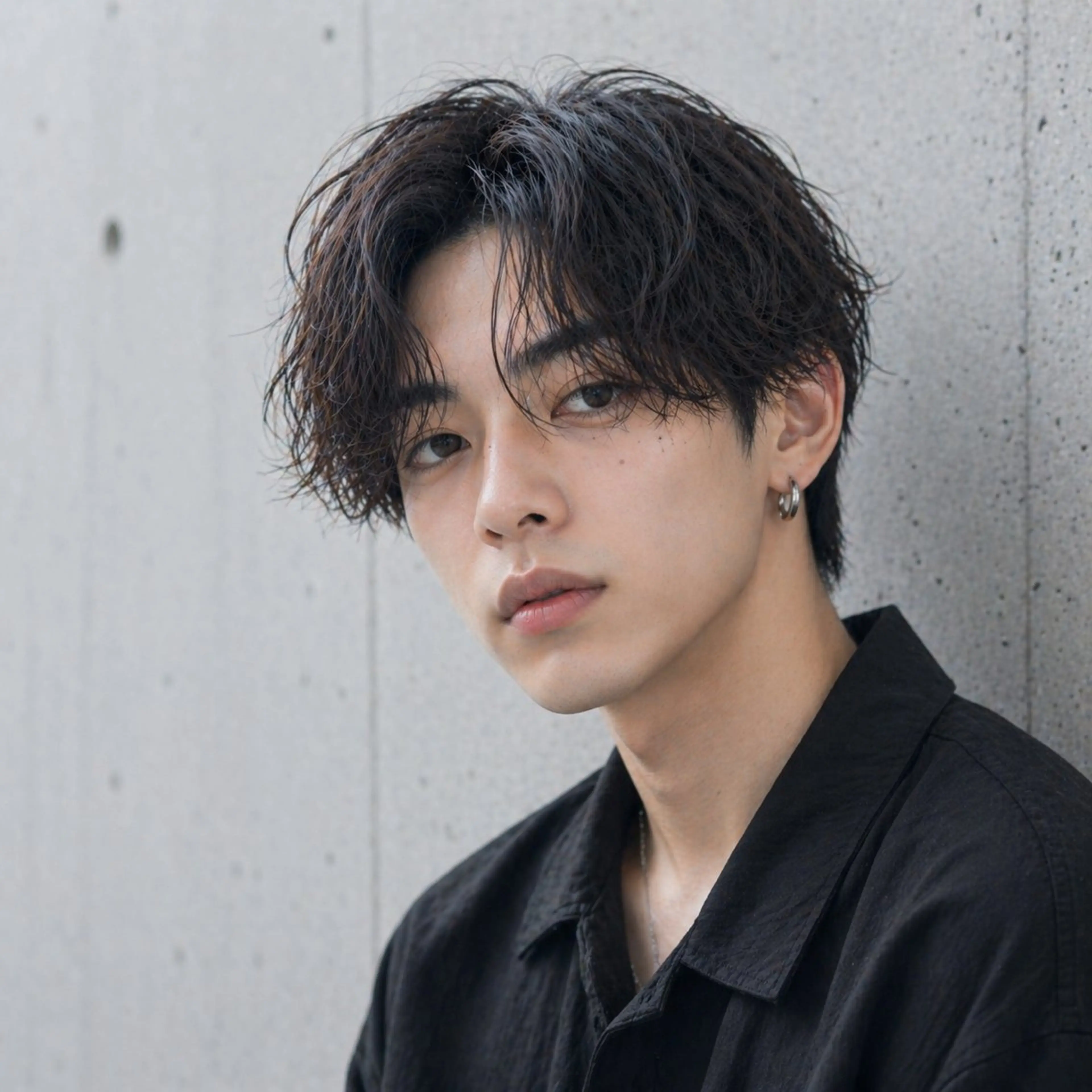 ショート メンズ カット パーマ トリートメント 韓国メンズ特化 パーマSatskiのヘアスタイル