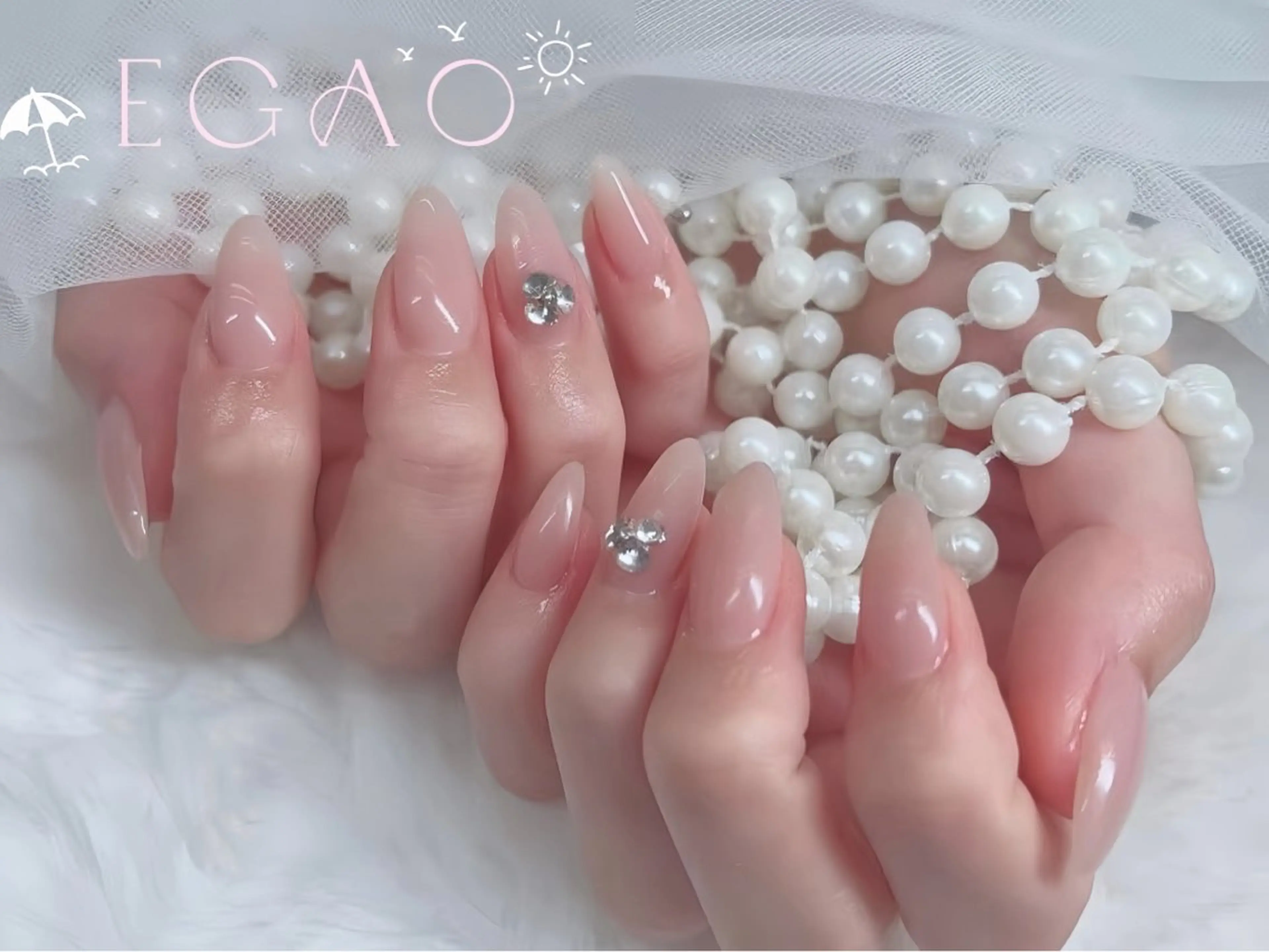 ネイル アートネイル フットネイル フレンチネイル ジェルネイル グラデーション ハンドネイル Egao Nail錦糸町店のネイルデザイン