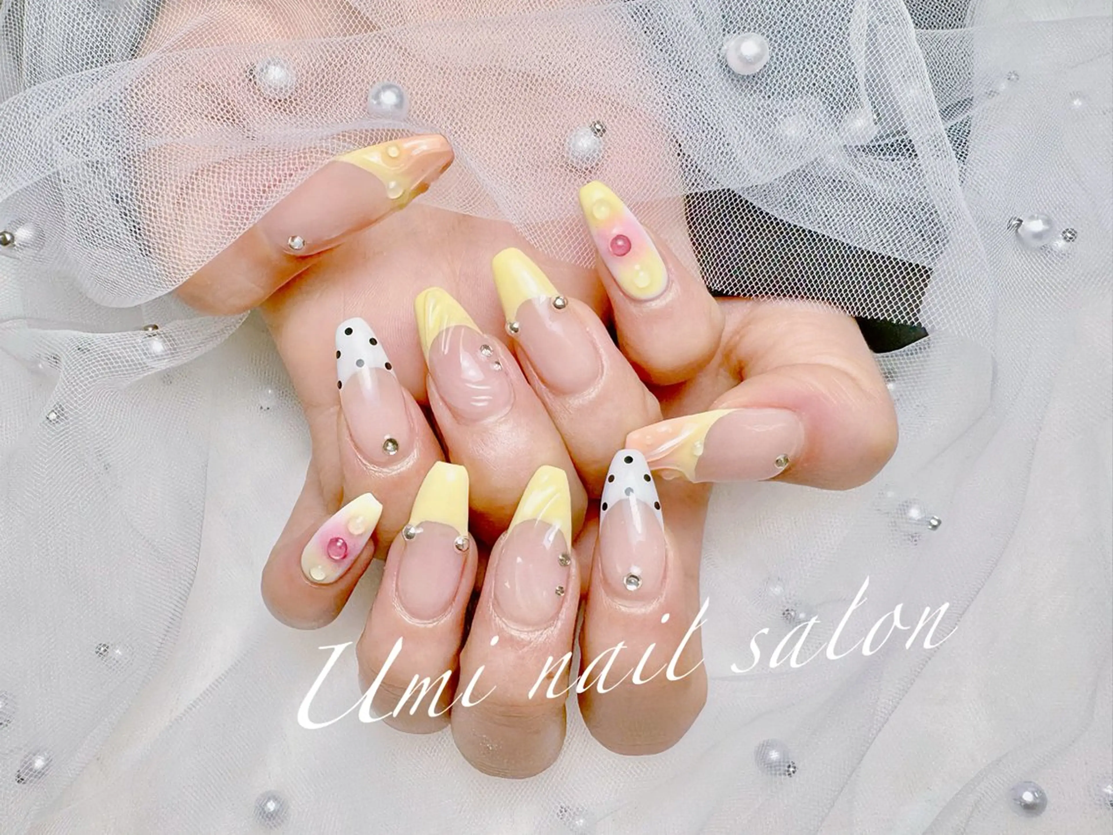 【Hand】🎀チップ長さだし➕デザイン10本🎀 パラジェルありの写真