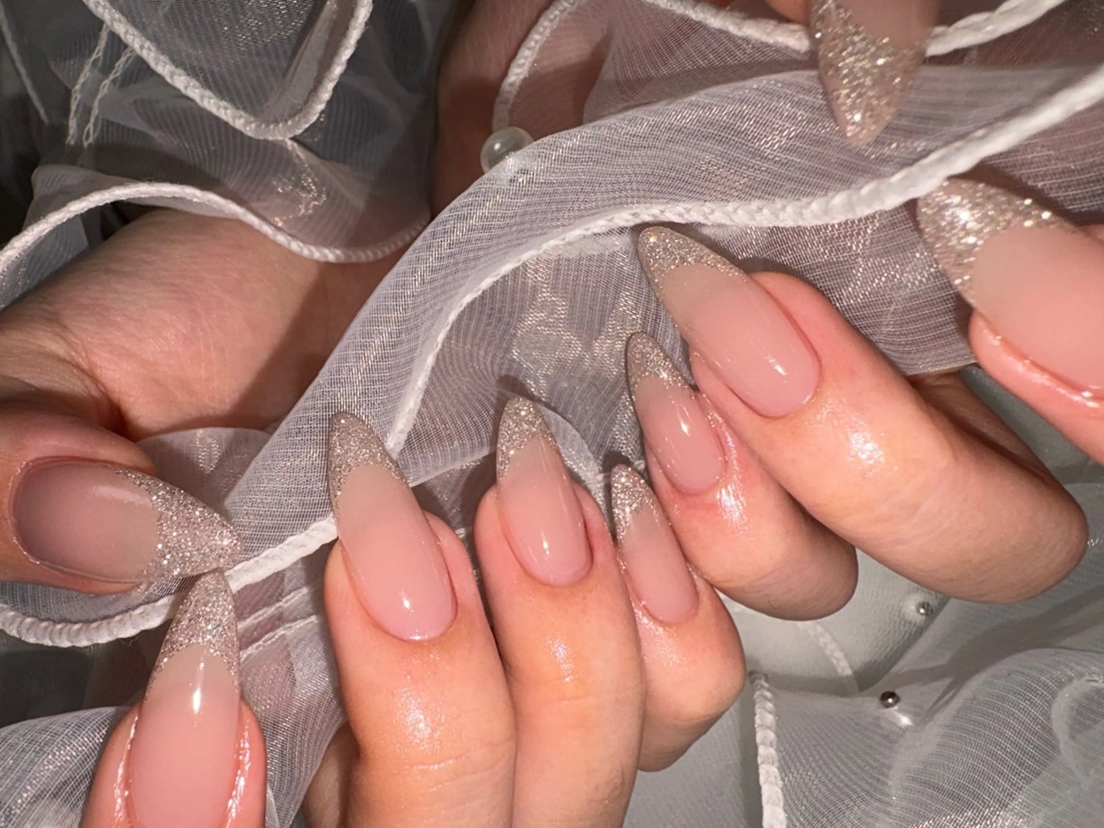 フレンチ💅🏻オフ込⭐︎長さ出し🉑の写真