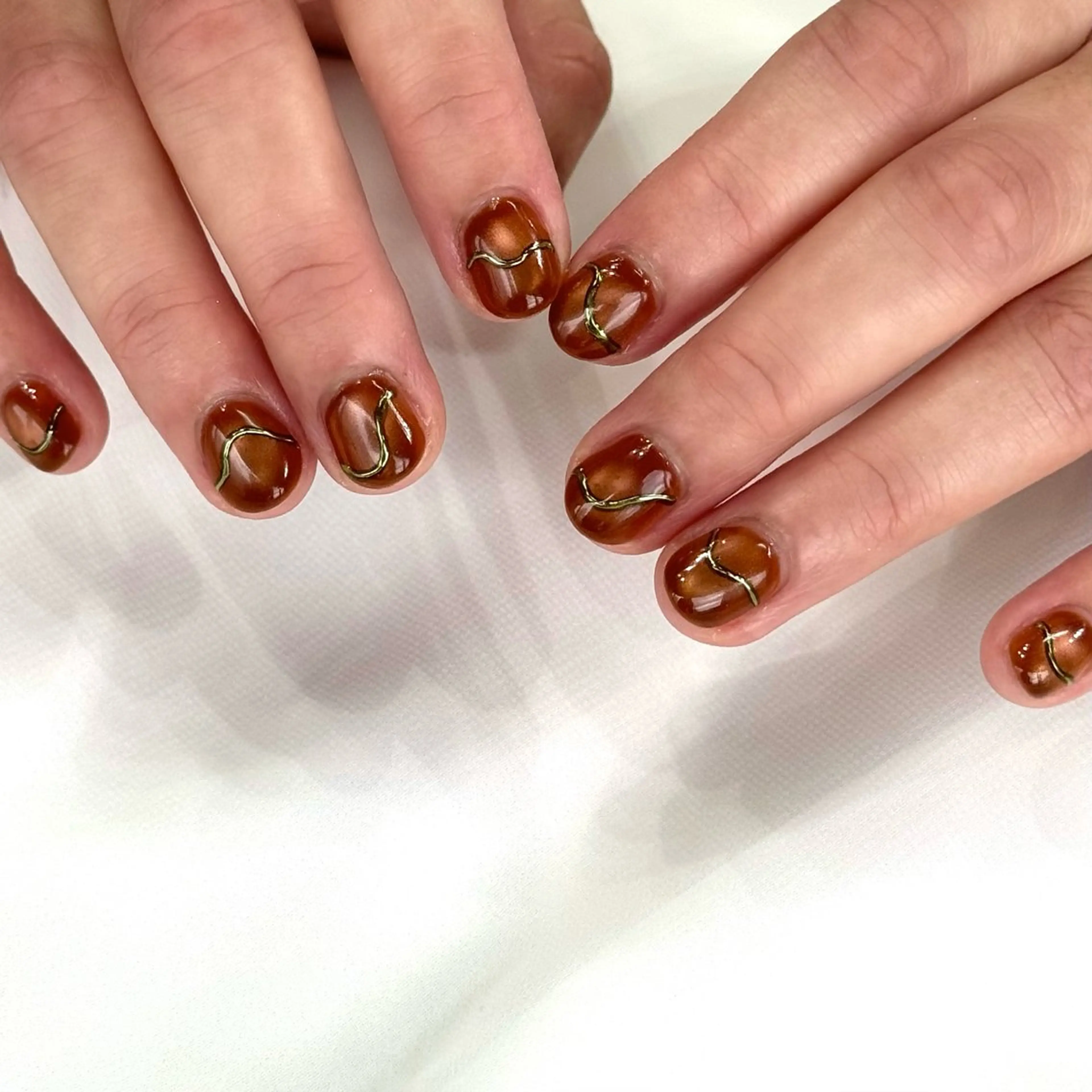 ネイル マグネットネイル ハンドネイル HARUKA ネイリスト福岡/薬院のネイルデザイン